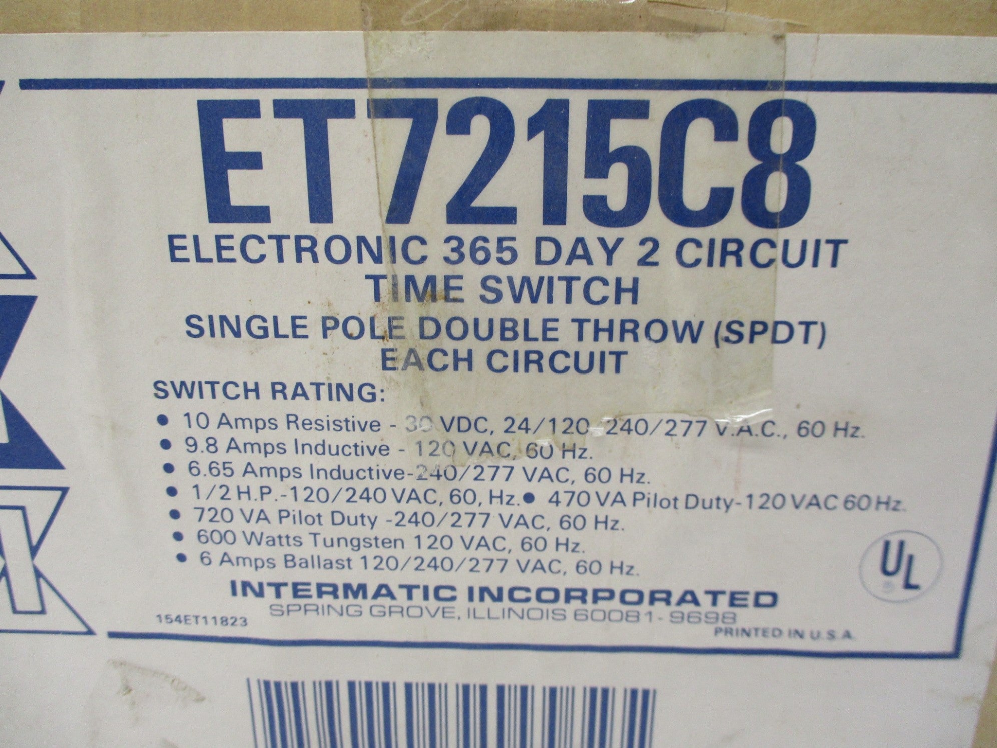 INTERMATIC ET7215C8 NSMP