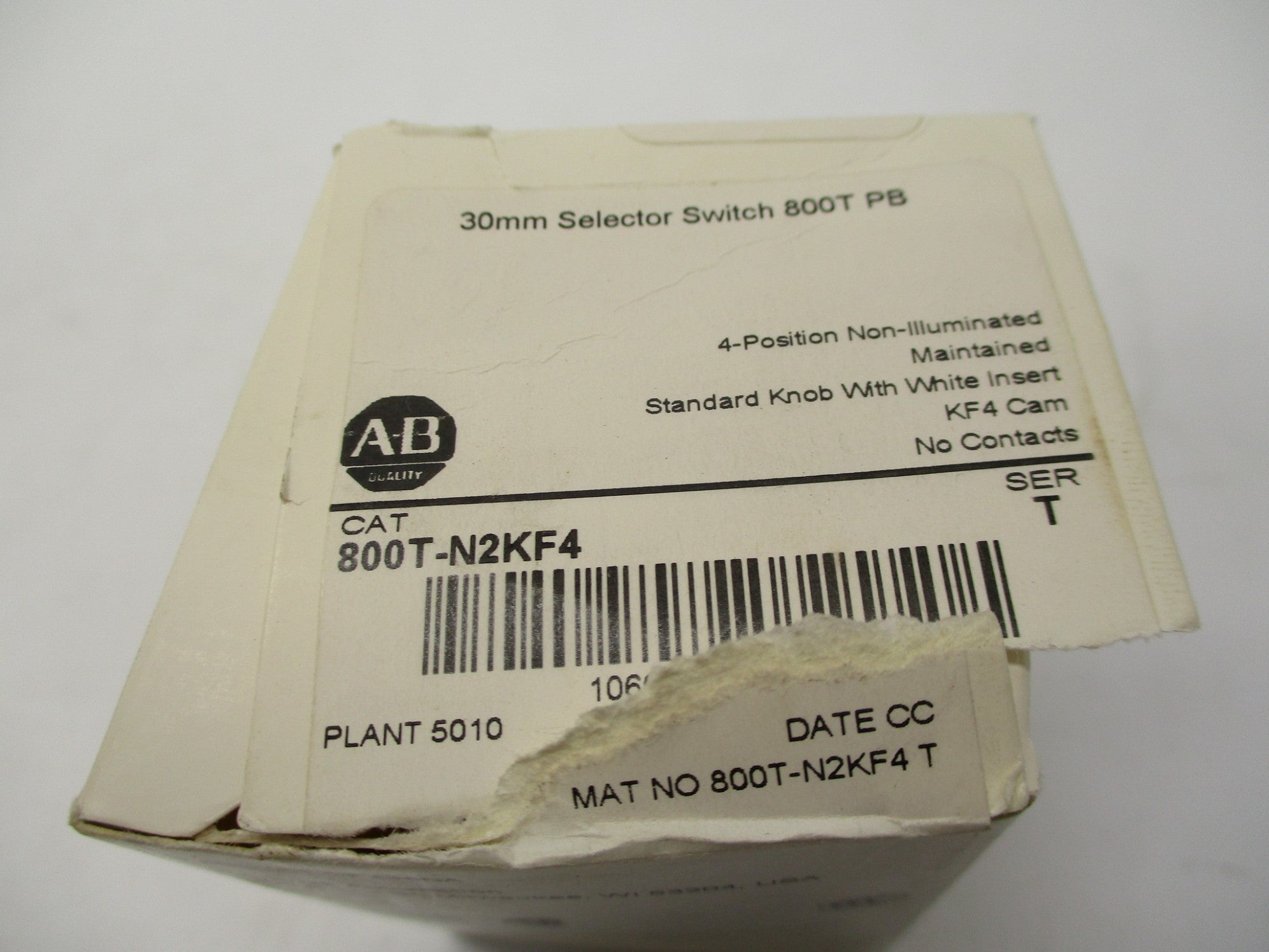 ALLEN BRADLEY 800T-N2KF4 SER.T (AS PICTURED) (WH) NSMP
