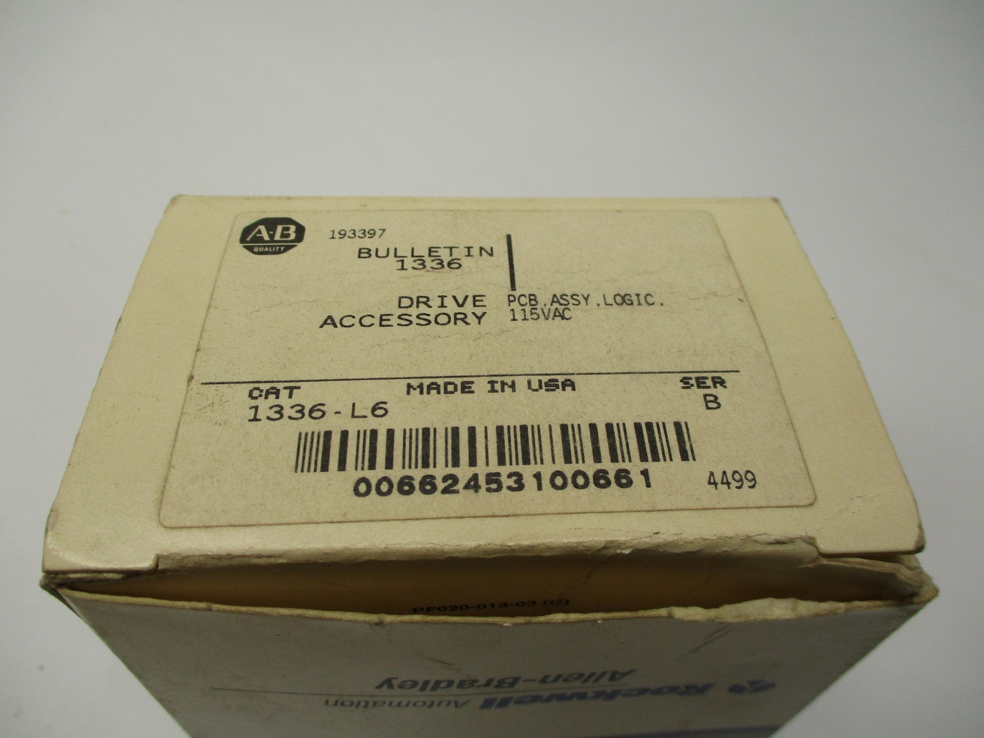 ALLEN BRADLEY 1336-L6 SER. B (GY/BL) NSMP