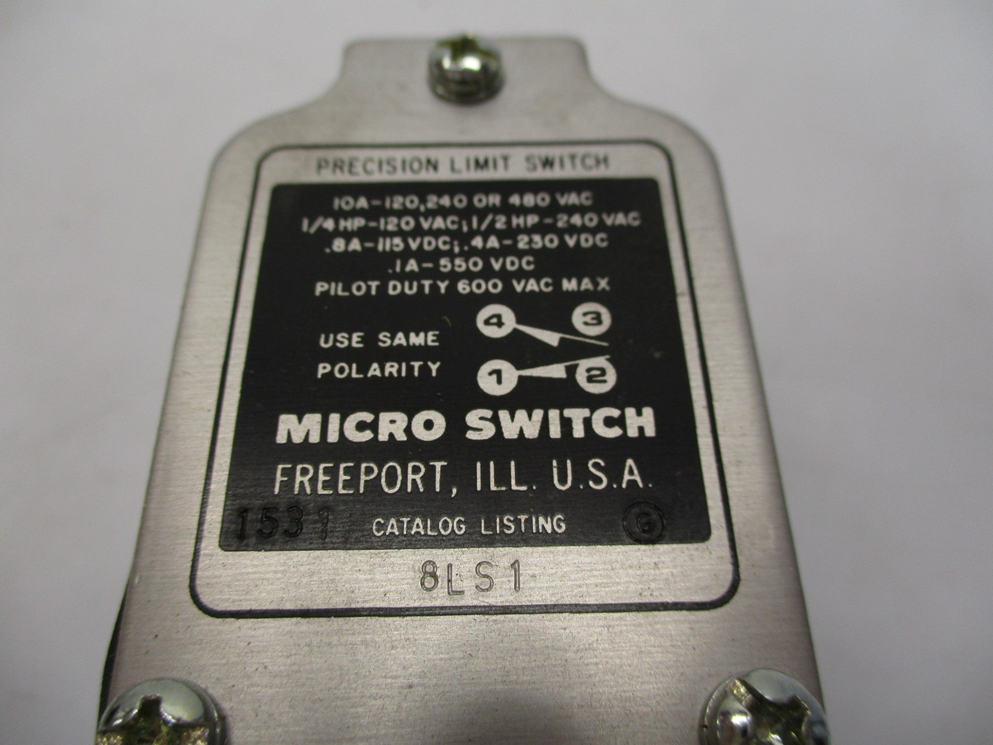 MICRO SWITCH 8LS1 (AS PICTURED) NSMP