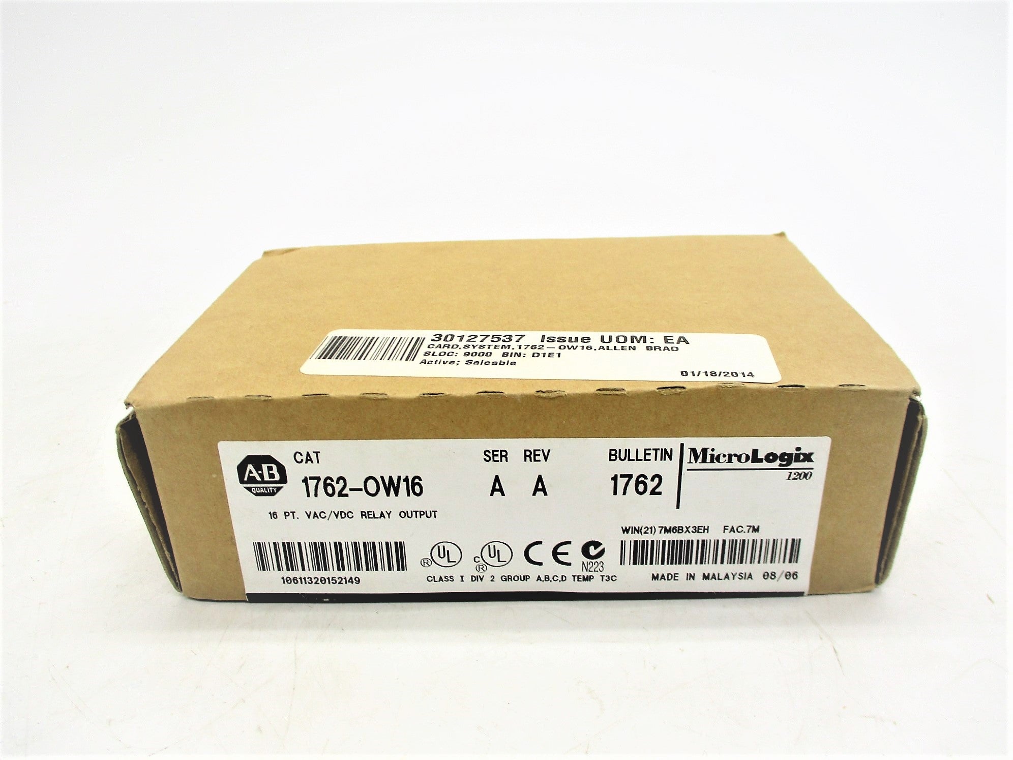 ALLEN BRADLEY 1762-OW16 SER. A DATE: 2006 NSFS