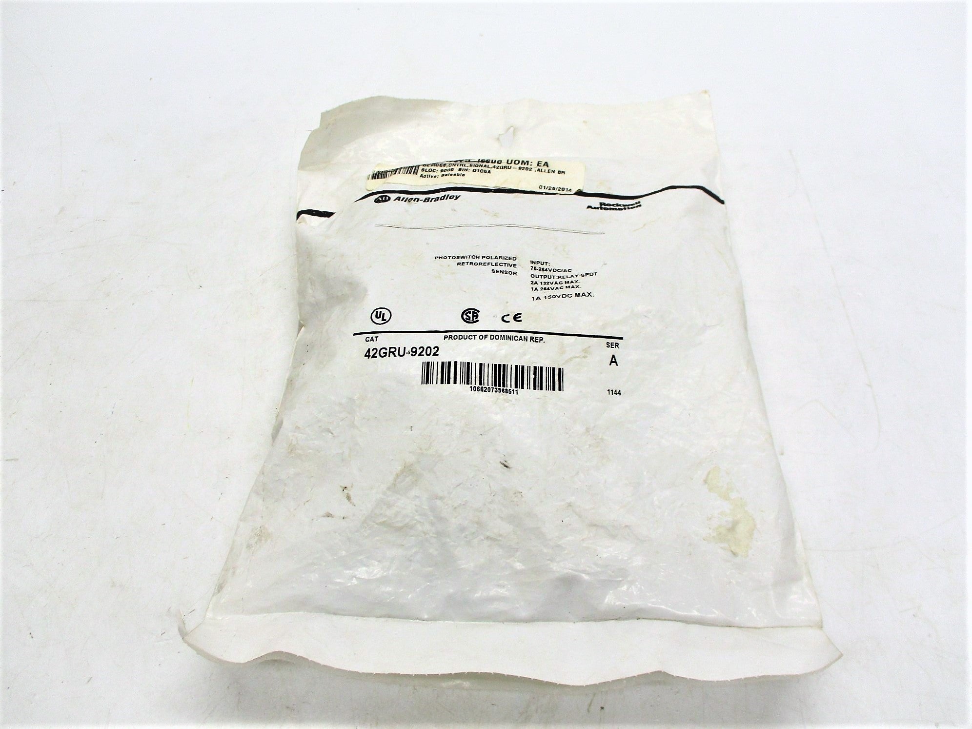 ALLEN BRADLEY 42GRU-9202 SER. A 70-264VDC/AC 2A NSMP