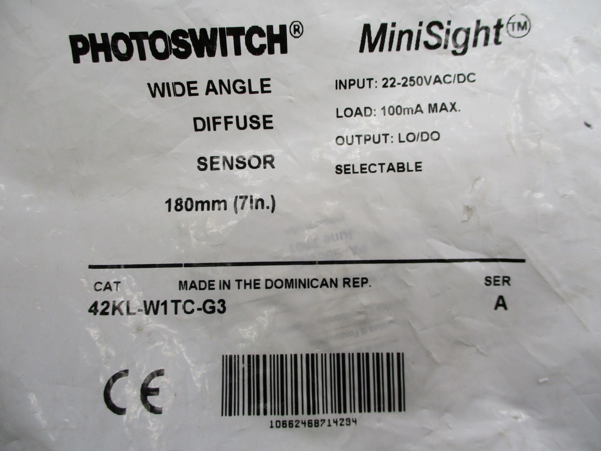ALLEN BRADLEY 42KL-W1TC-G3 SER. A (WH) NSMP