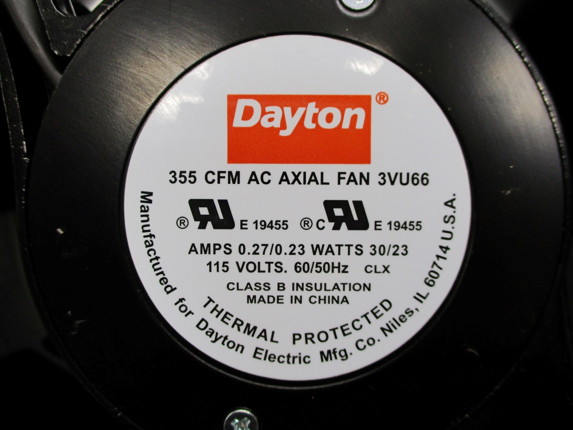 DAYTON 3VU66 115V 0.27/0.23A NSMP