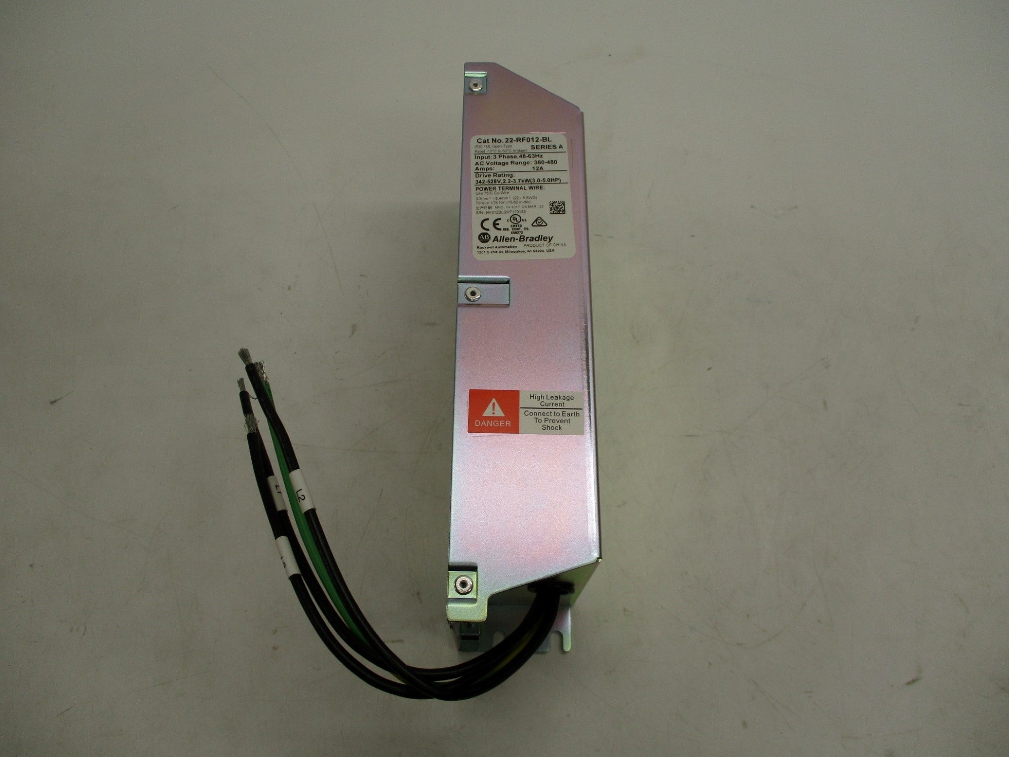 ALLEN BRADLEY 22-RF012-BL SER. A 380-480VAC 12A NSMP