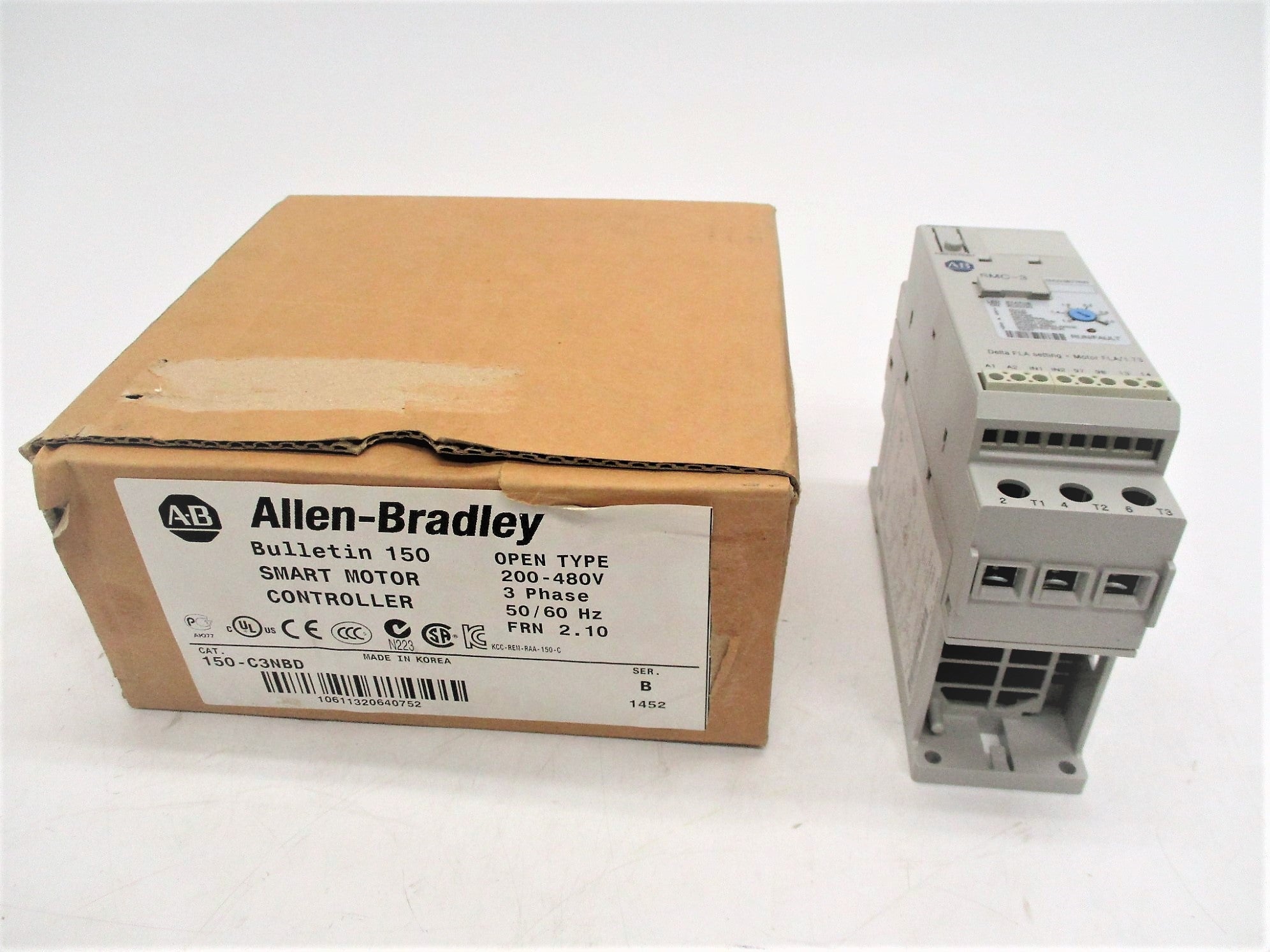 ALLEN BRADLEY 150-C3NBD SER. B F/W: 2.10 (BR/WH) NSMP