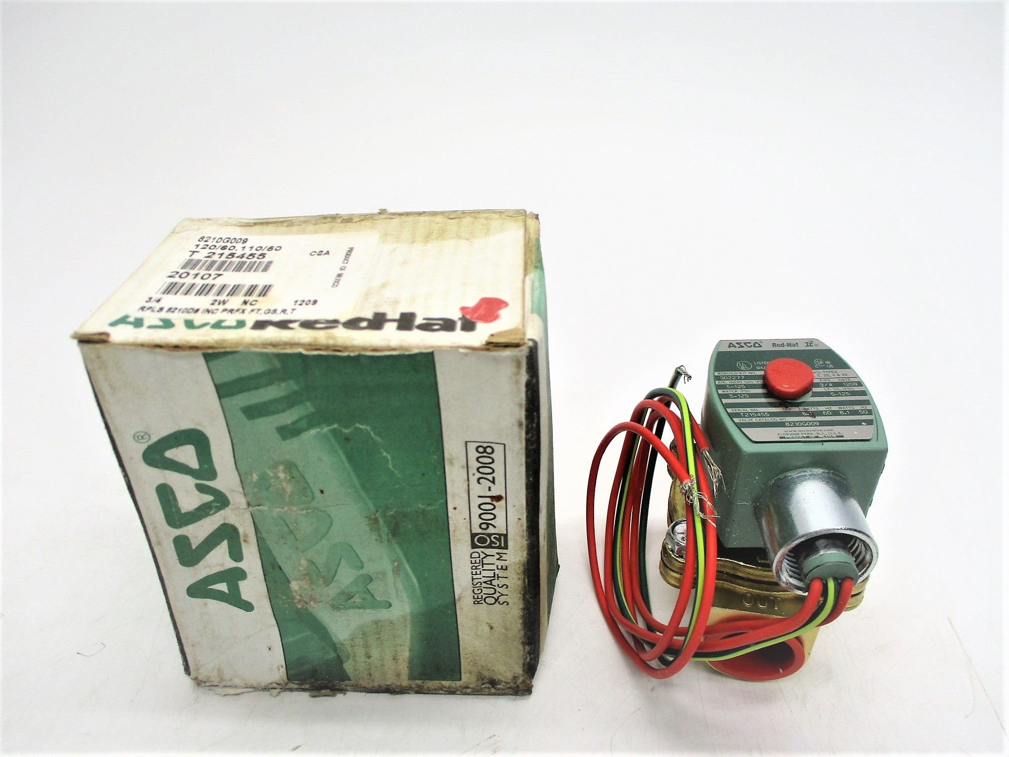 ASCO 8210G009 120/60 110/50 NSMP
