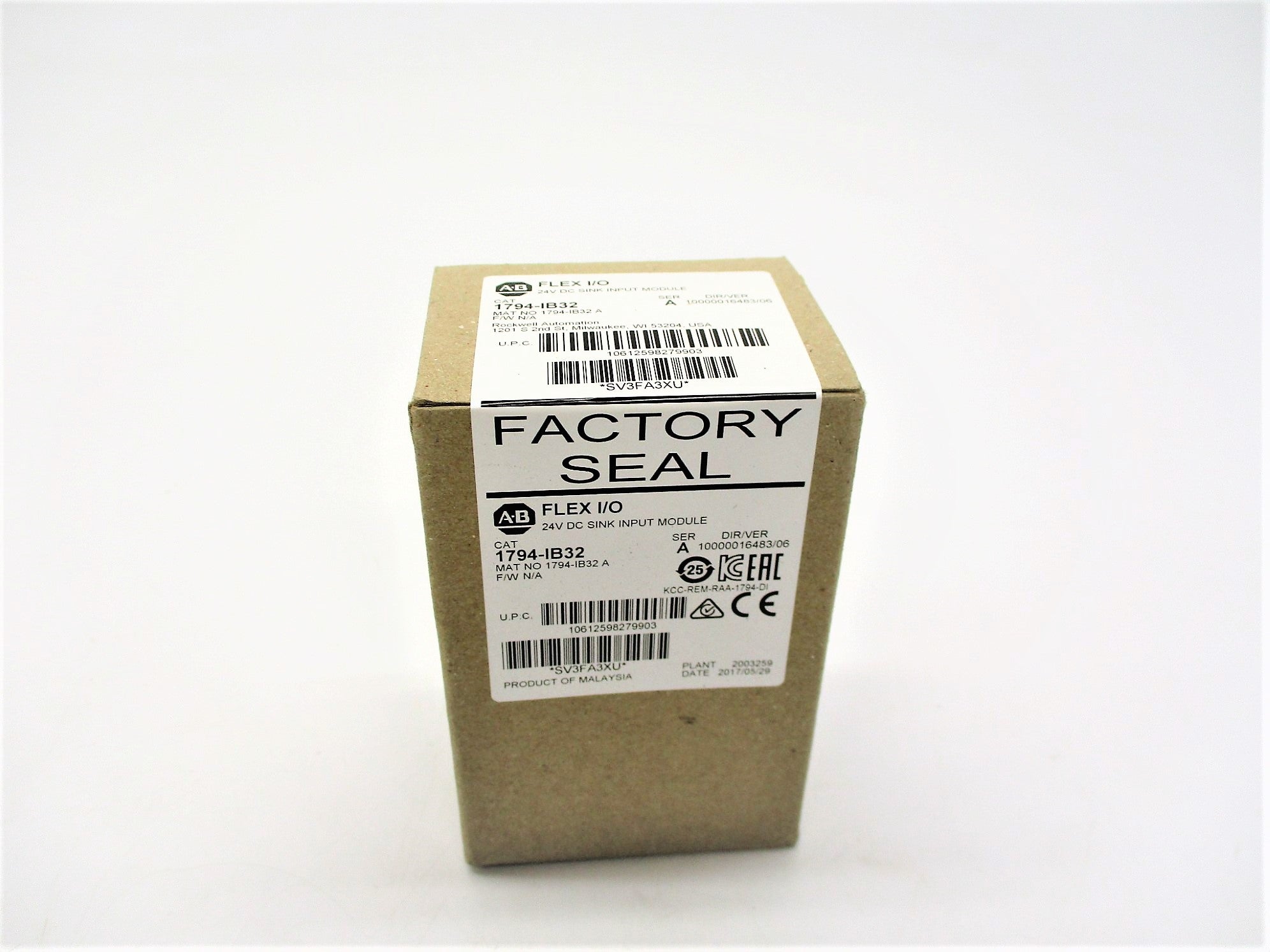 ALLEN BRADLEY 1794-IB32 SER. A DATE: 2017 NSFS
