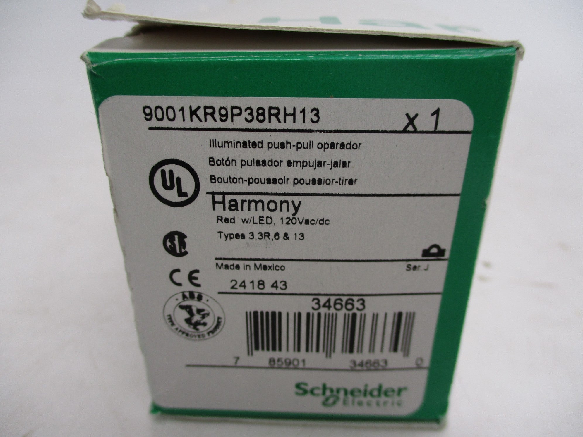 SCHNEIDER ELECTRIC 9001KR9P38RH13 NSMP