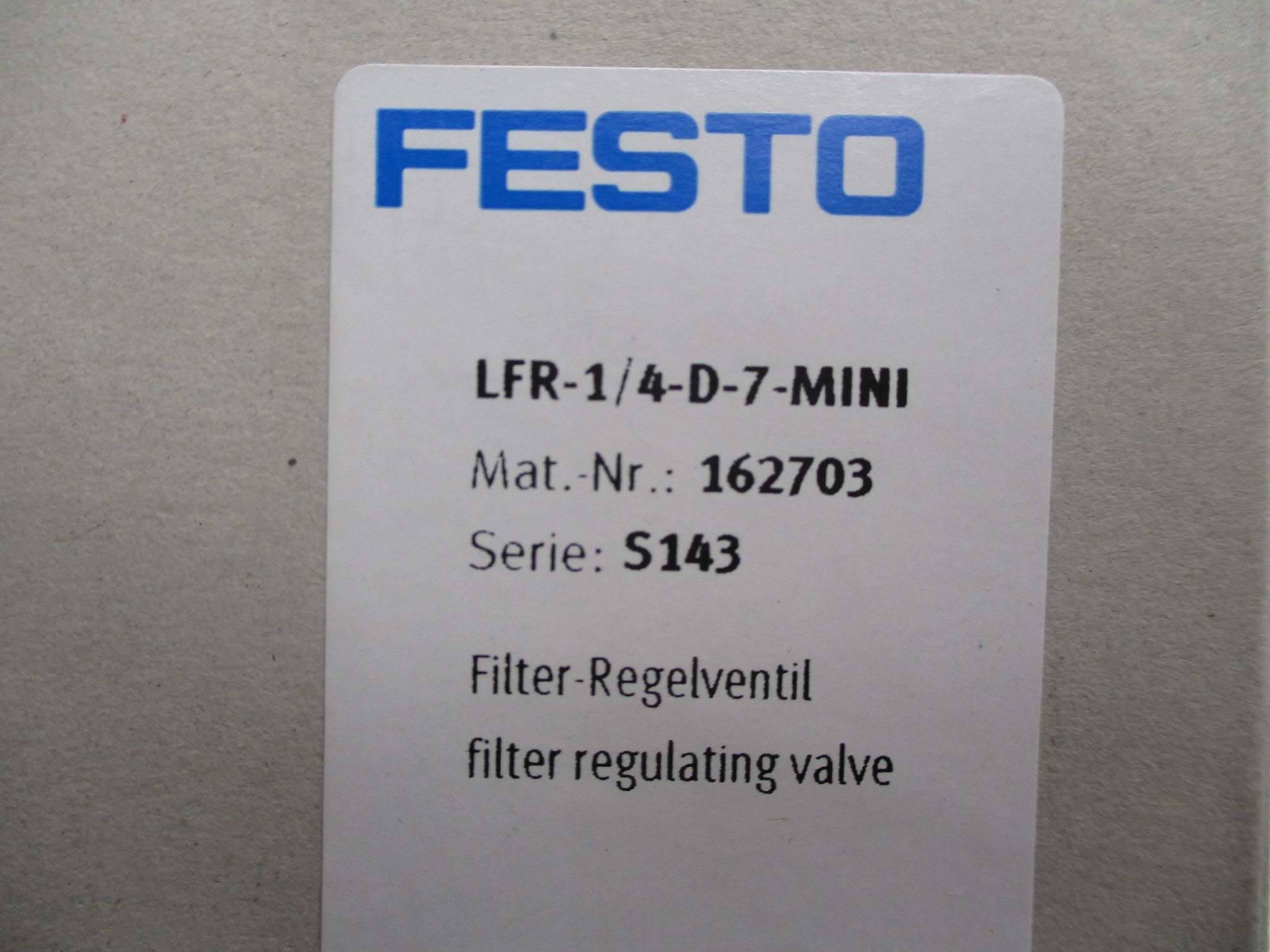 FESTO LFR-1/4-D-7-MINI NSMP