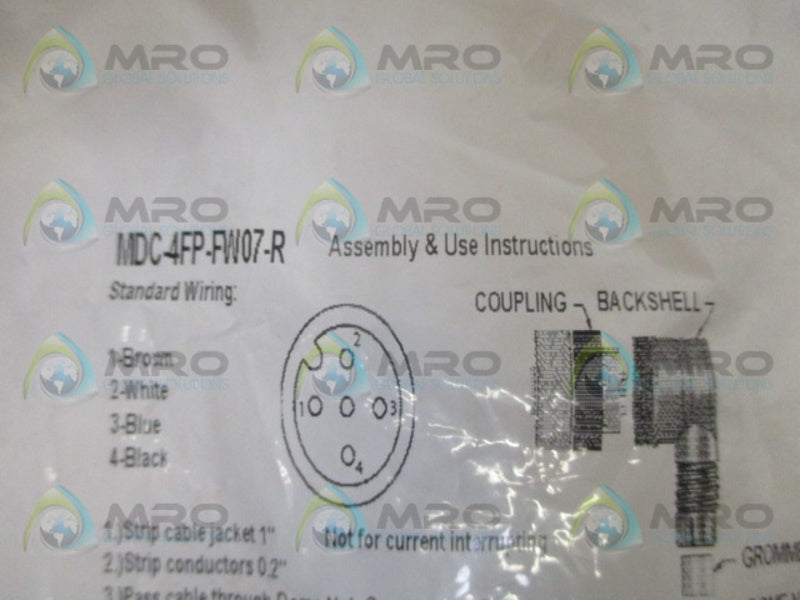 MENCOM MDC-4FP-FW07-R CONNECTOR * NEW IN FACTORY BAG *