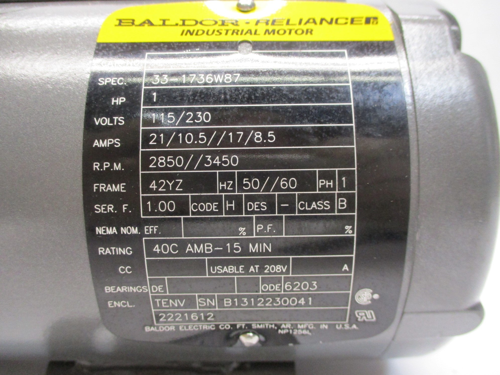 BALDOR 33-1736W87 UNMP