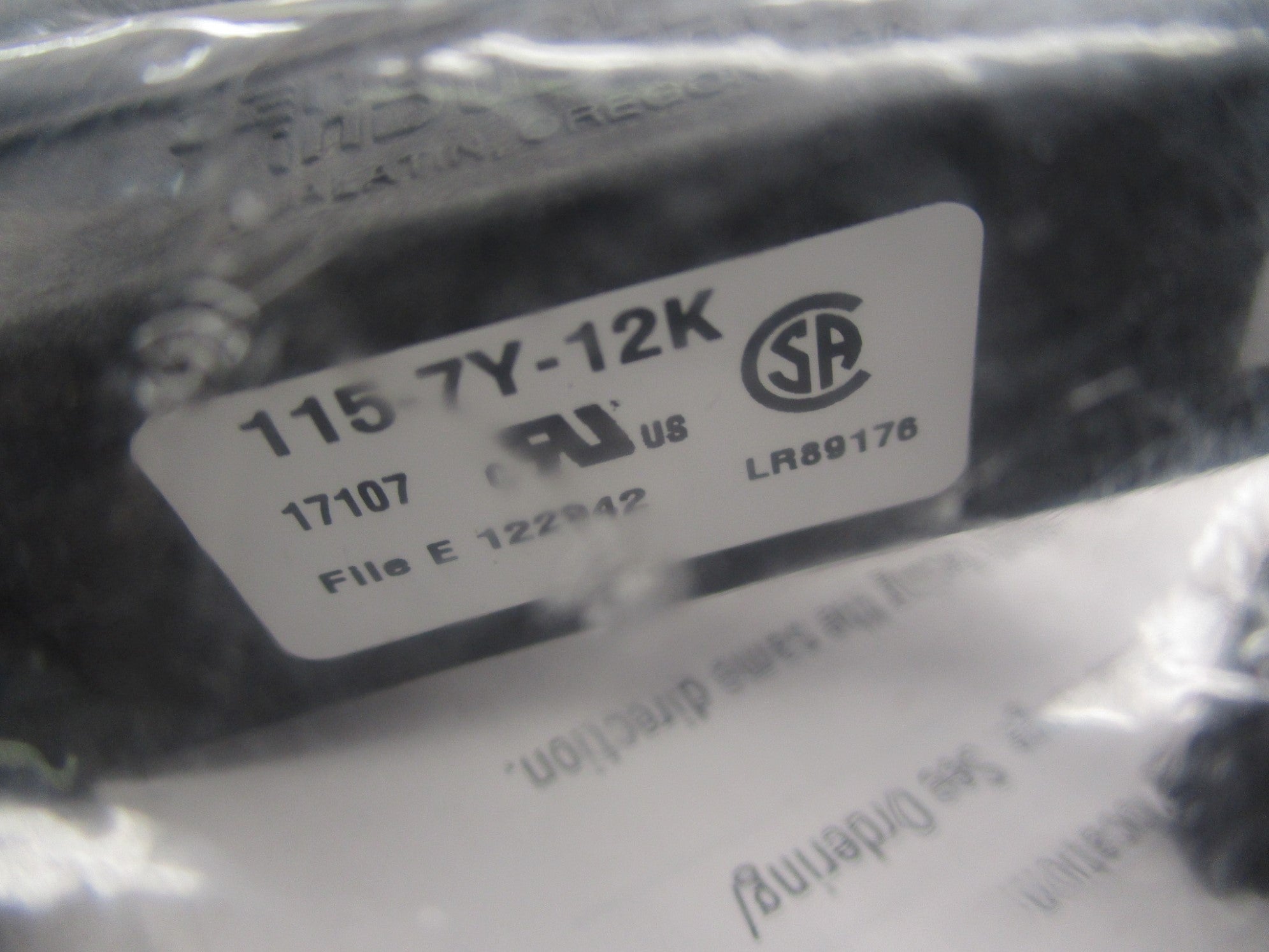 GENERAL ELECTRIC 115-7Y-12K NSMP