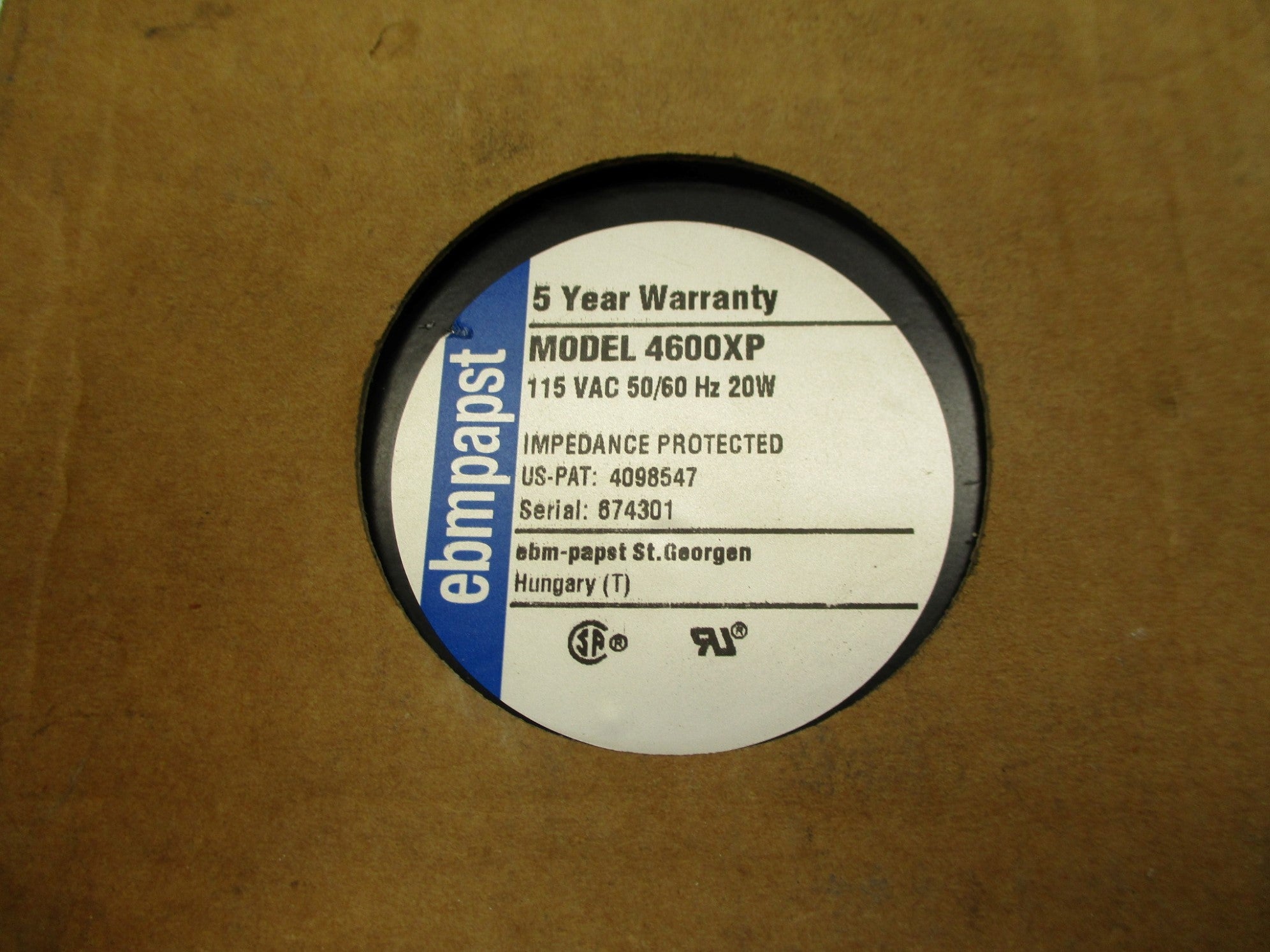 EBMPAPST 4600XP NSMP