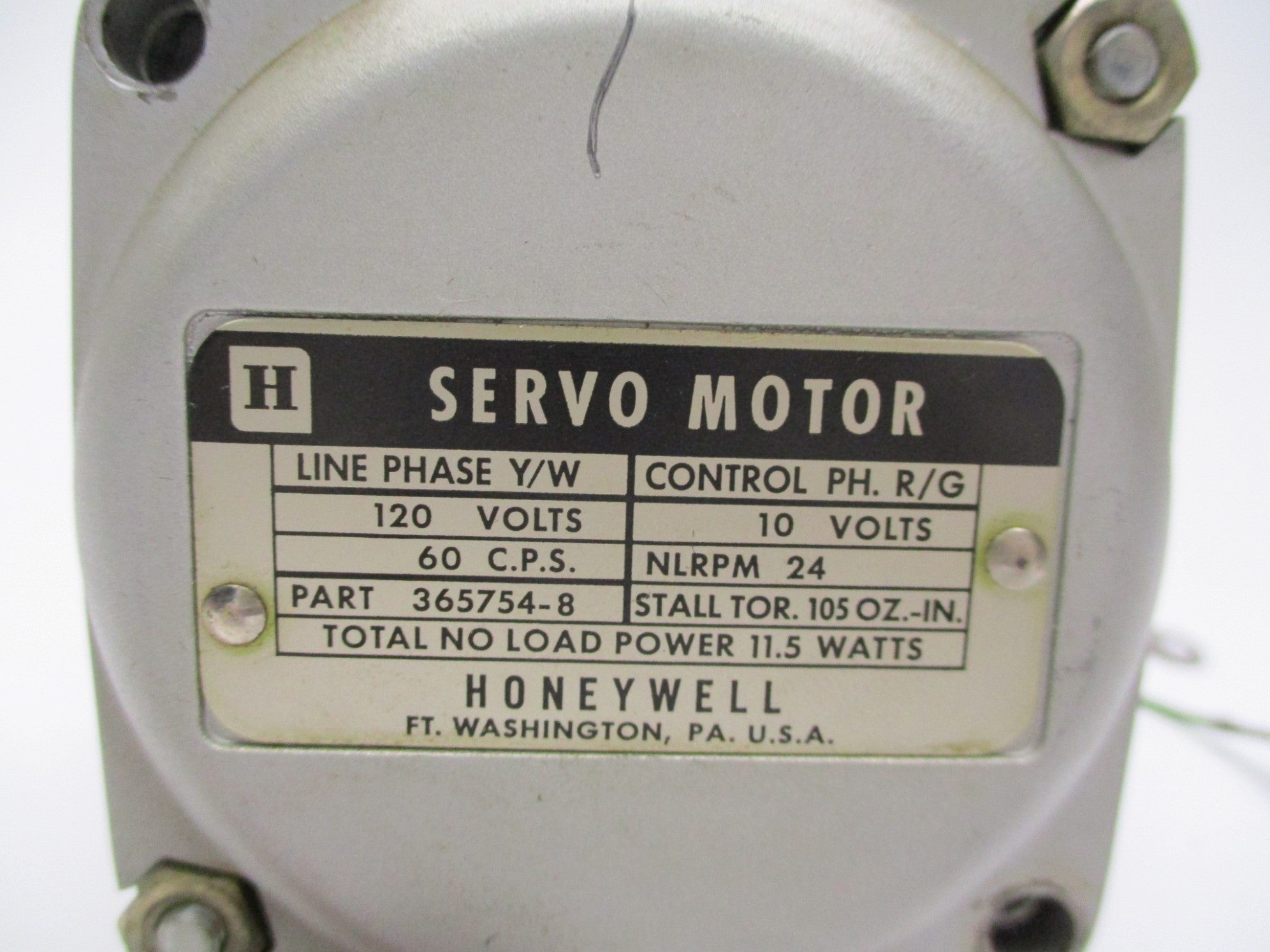 HONEYWELL 365754-8 120V UNMP