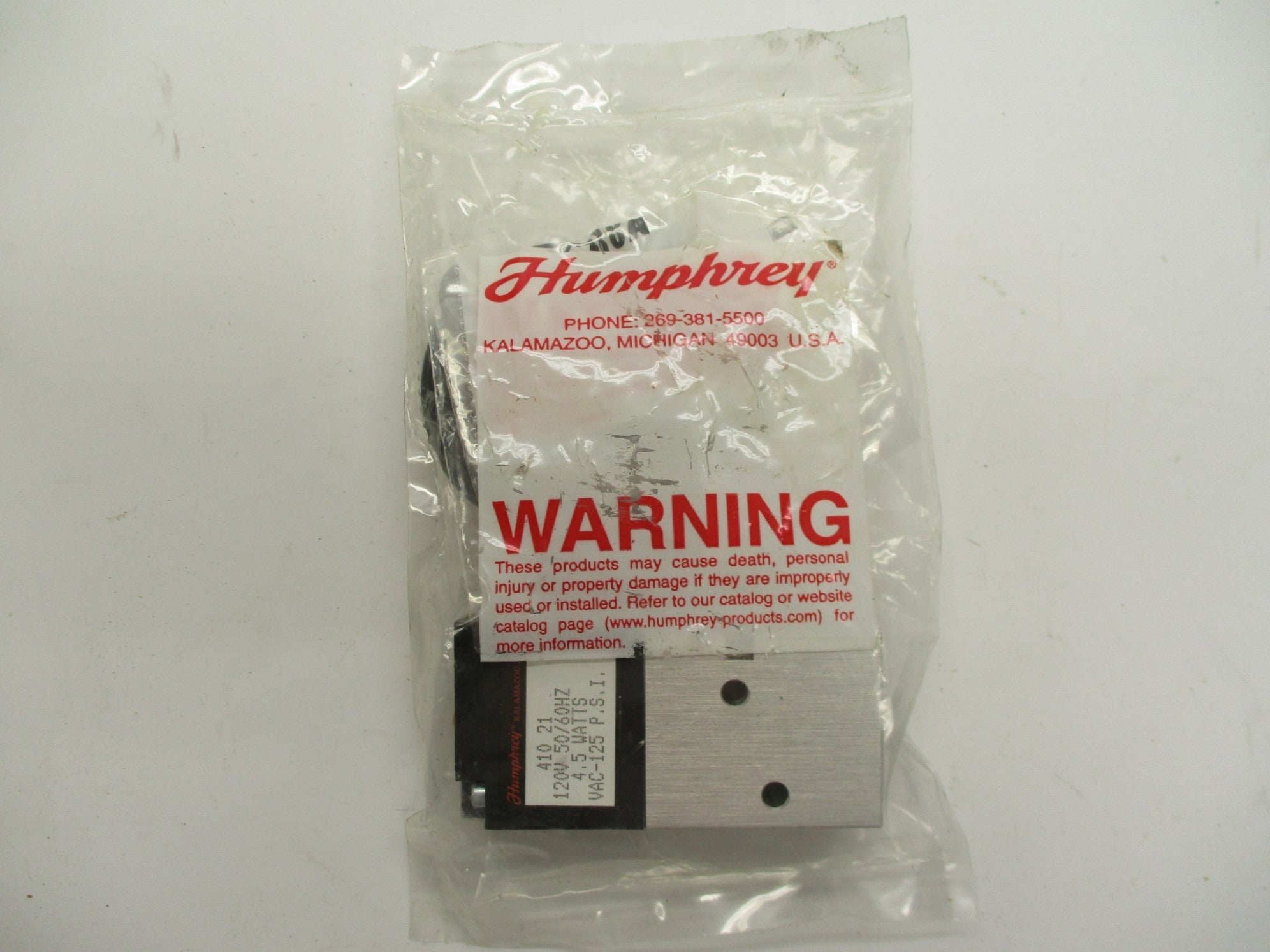 HUMPHREY 410-21-120-50-60 120V NSMP