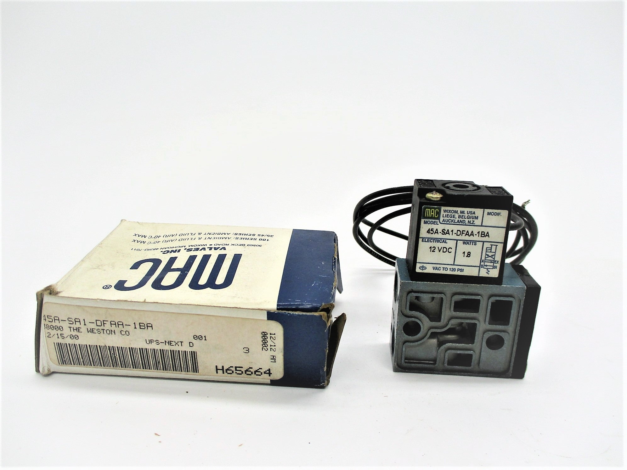 MAC 45A-SA1-DFAA-1BA 12VDC NSMP