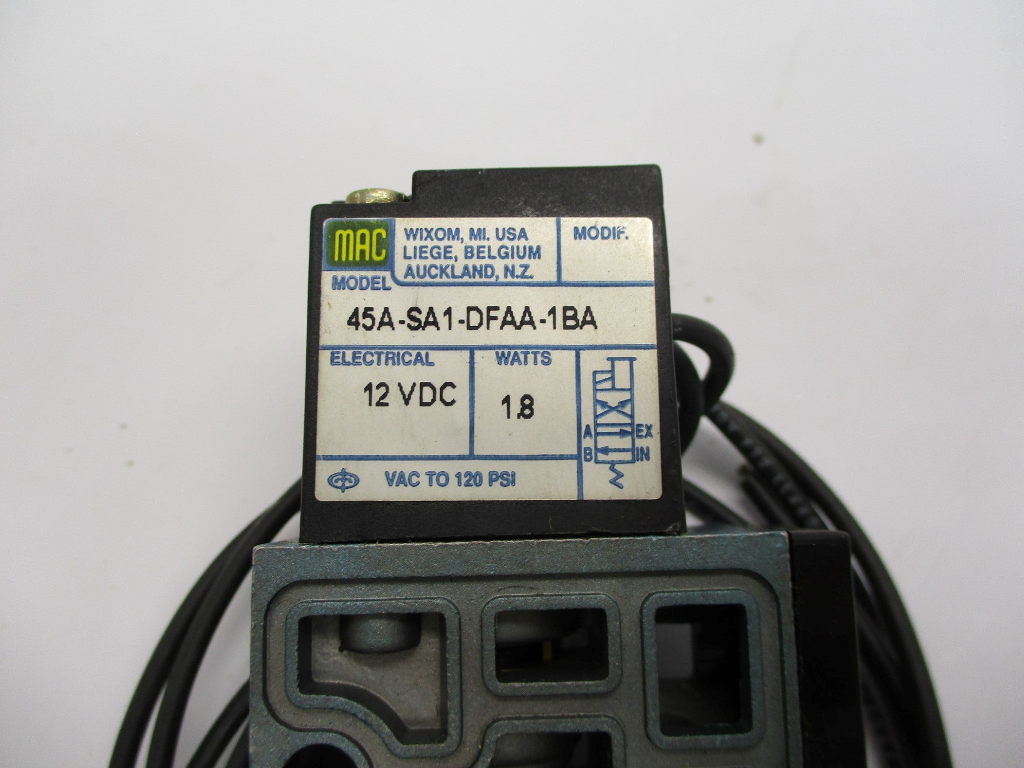 MAC 45A-SA1-DFAA-1BA 12VDC NSMP