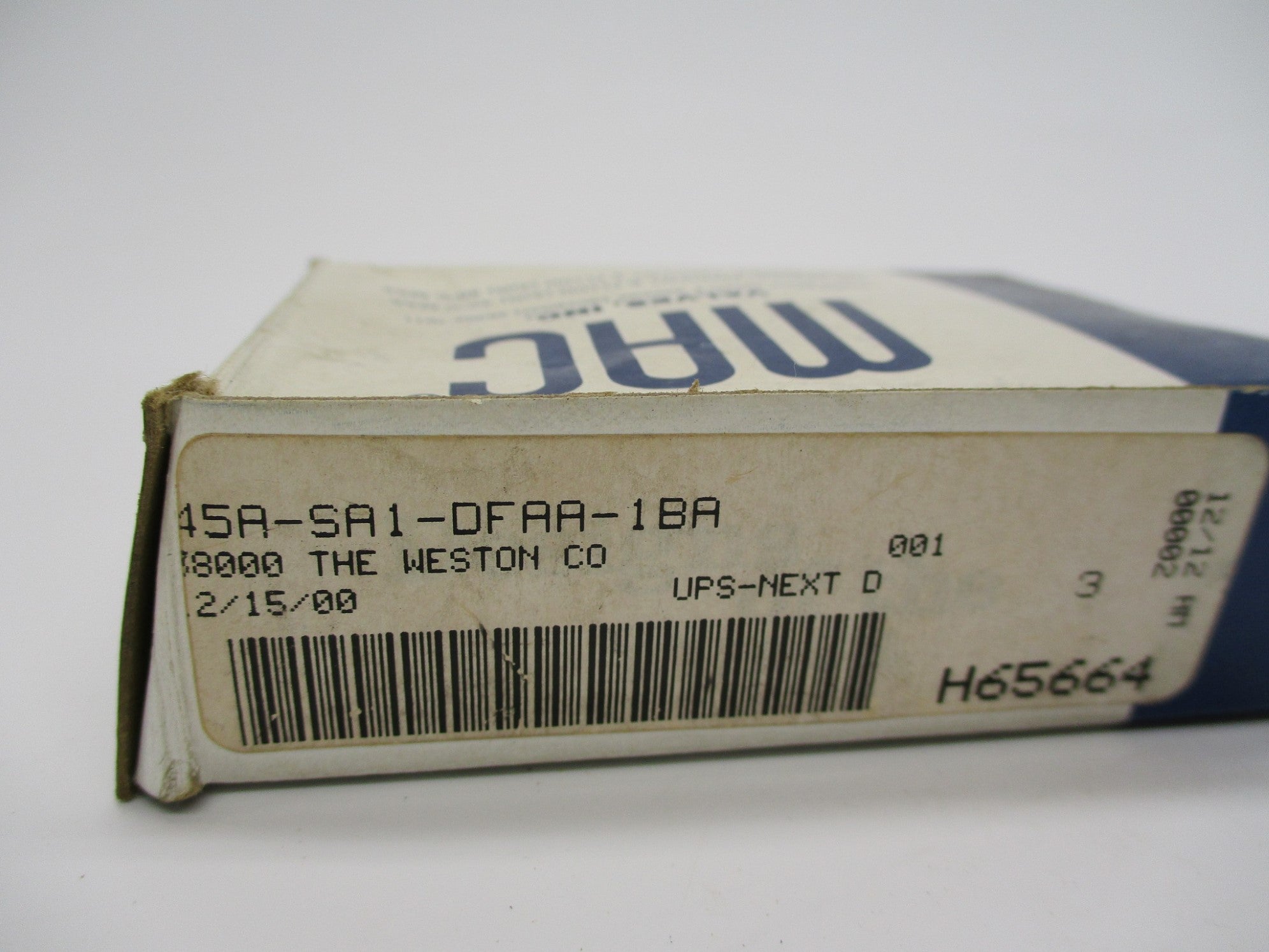 MAC 45A-SA1-DFAA-1BA 12VDC NSMP