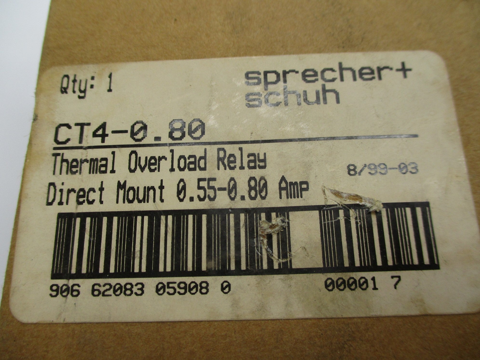SPRECHER+SCHUH CT4-0.80 NSMP