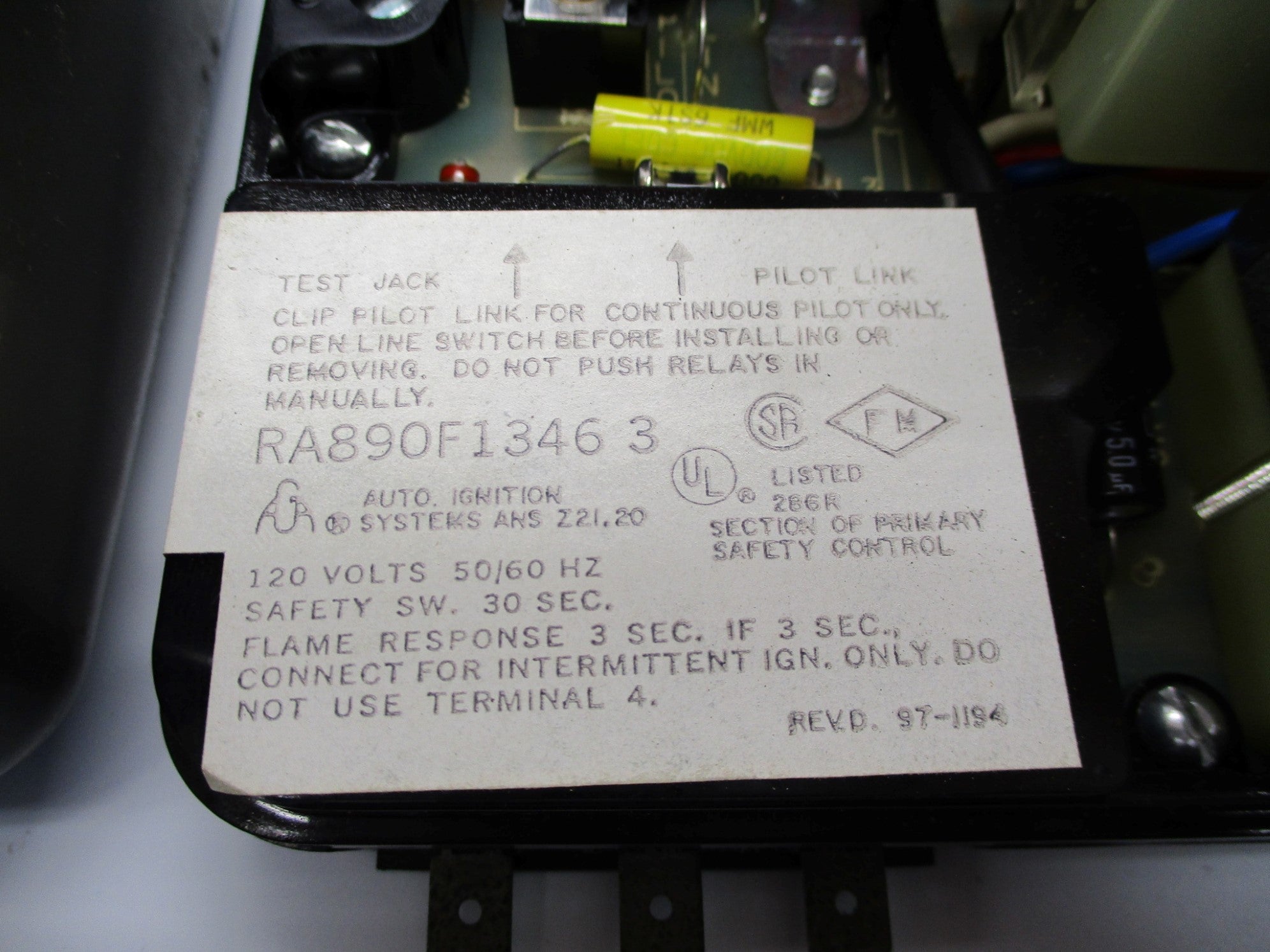 HONEYWELL RA890F13463 UNMP