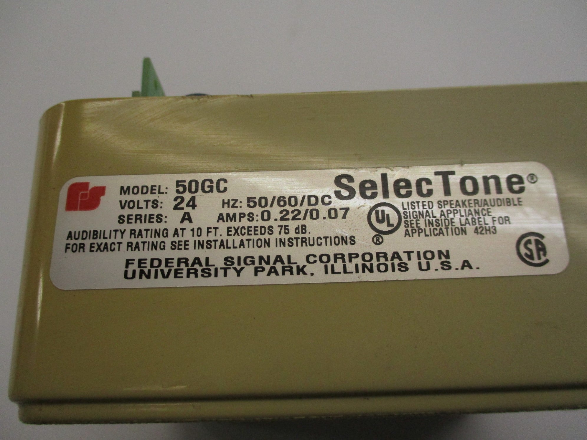 INDUSTRIAL SPARE PART 50GC SER. A NSNP