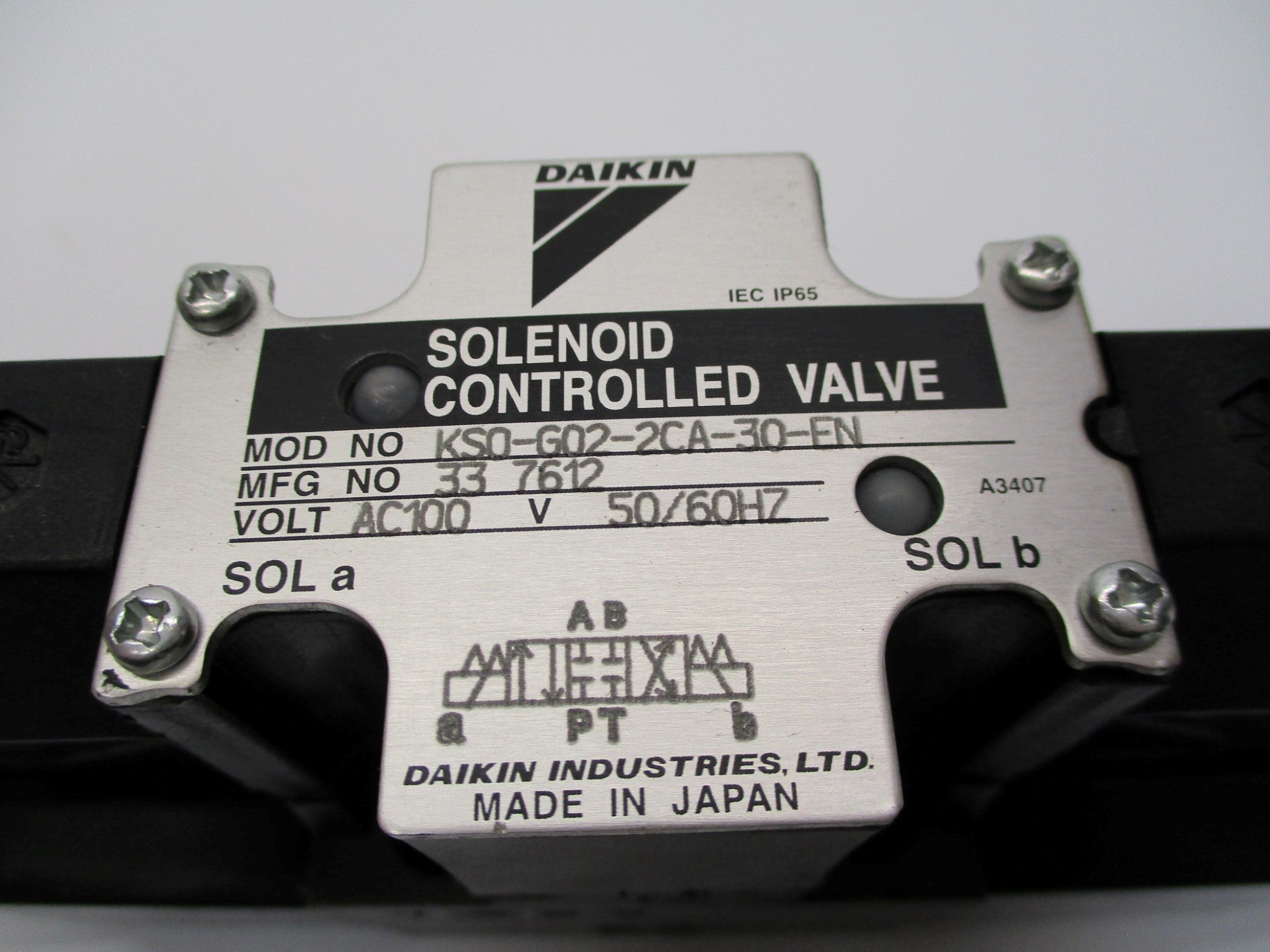 DAIKIN KSO-G02-2CA-30-EN 100VAC NSNP
