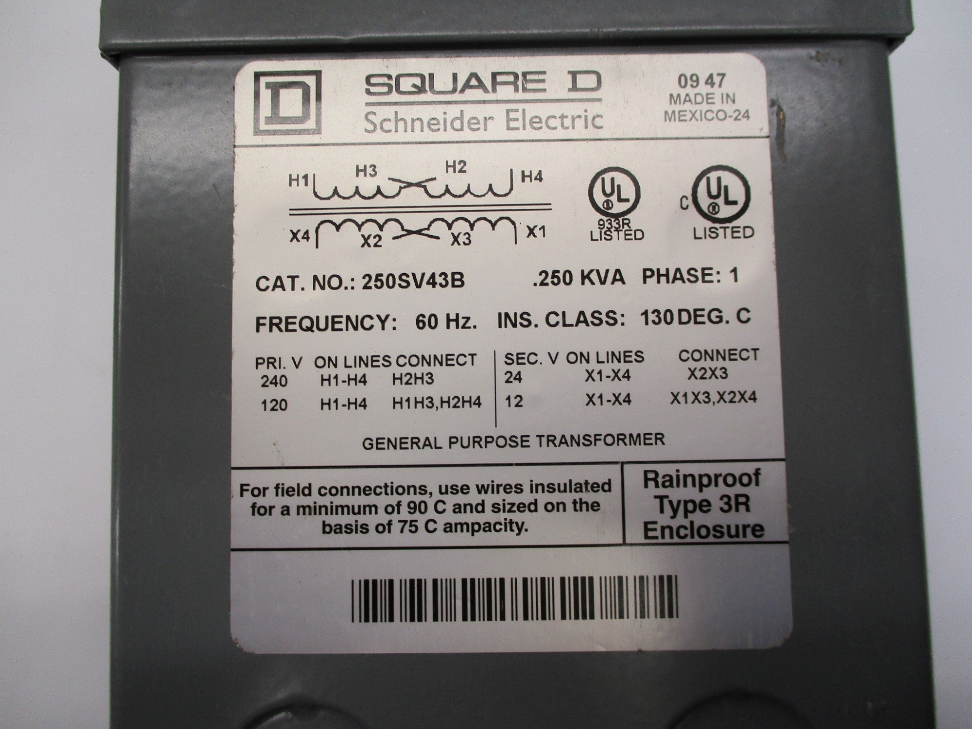 SQUARE D 250SV43B NSMP