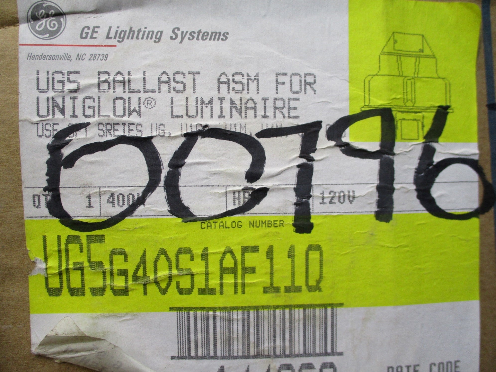 GENERAL ELECTRIC UG5G40S1AF11Q NSMP