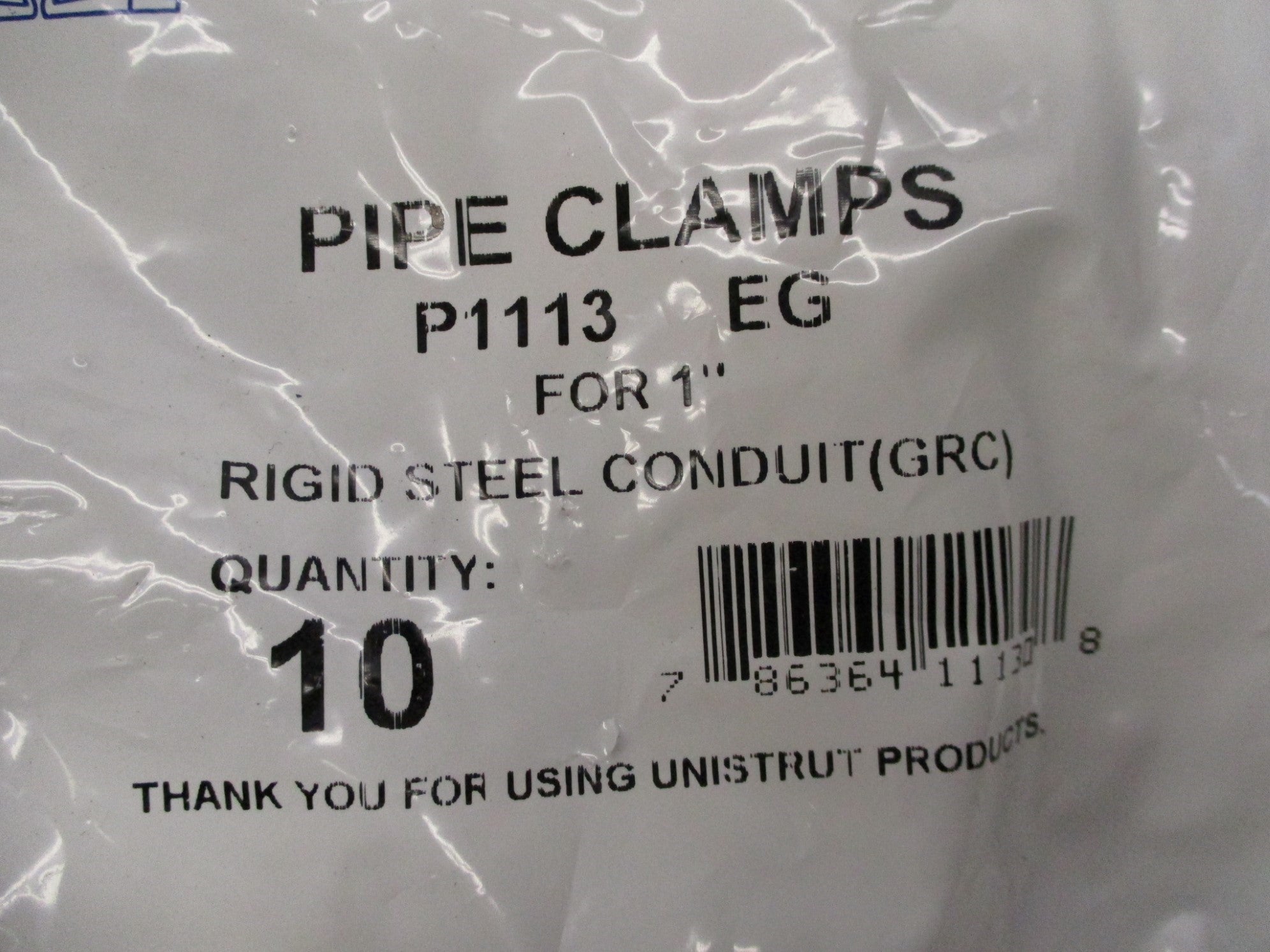 UNISTRUT P1113-EG (PKG OF 10) NSMP