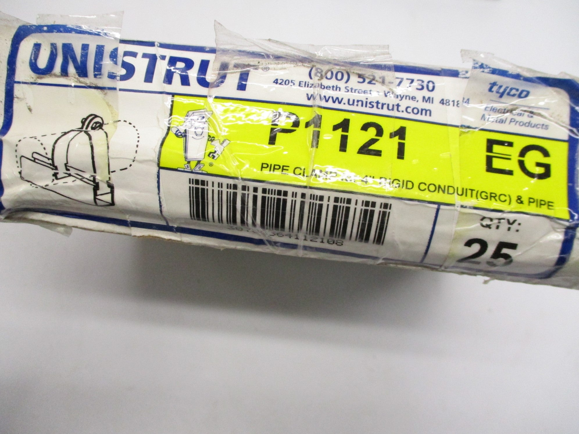 UNISTRUT P1121-EG (PKG OF 25) NSMP