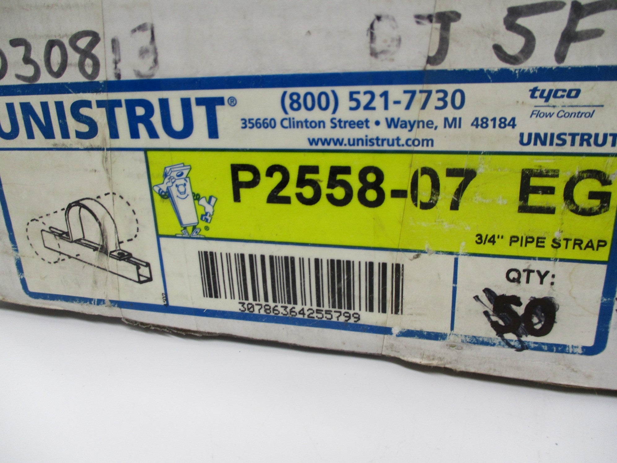 UNISTRUT P2558-07-EG (PKG OF 50) NSMP