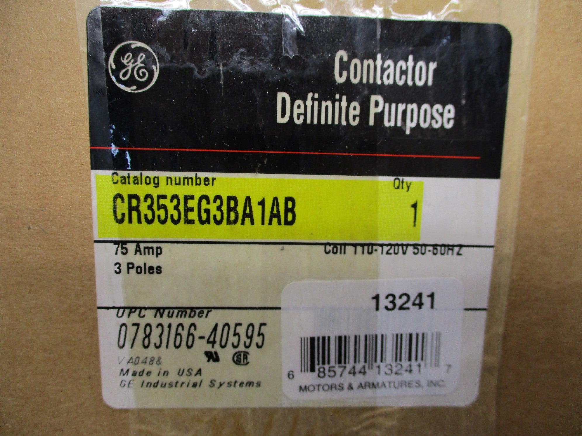 GENERAL ELECTRIC CR353EG3BA1AB 120V NSMP