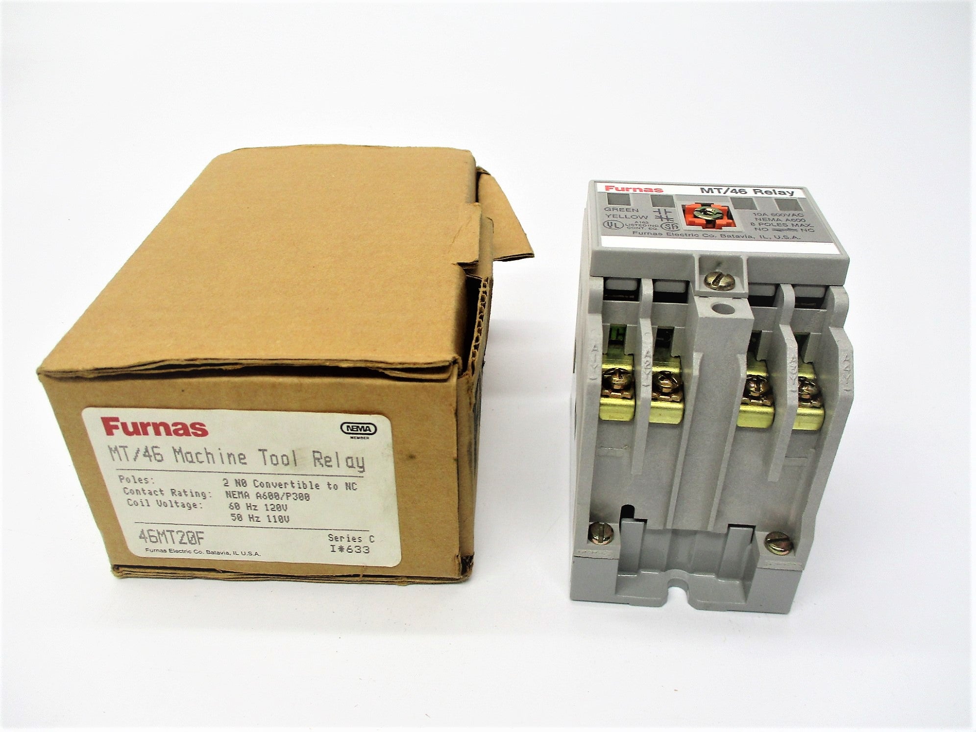 FURNAS 46MT20F SER. C 110/120V, 10A NSMP