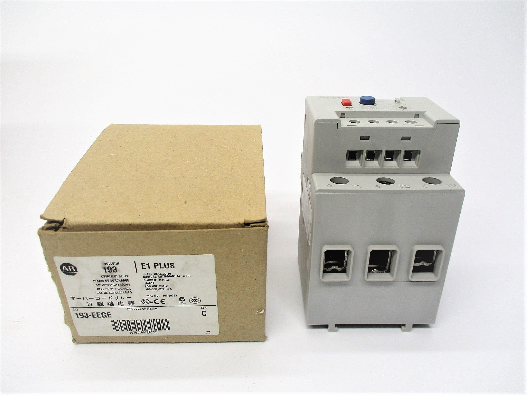 ALLEN BRADLEY 193-EEGE SER. C 18-90A (BR/WH)  NSMP