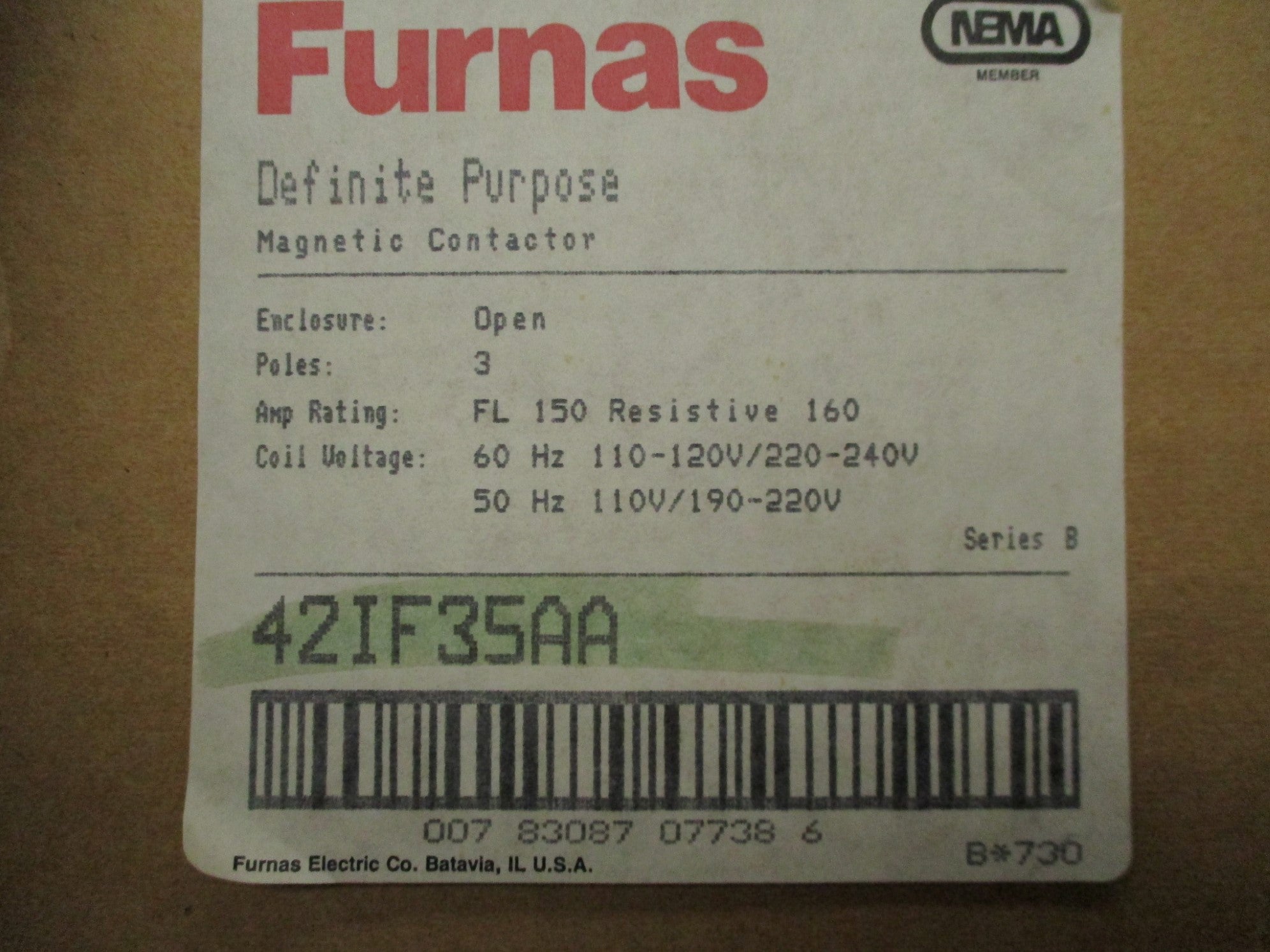 FURNAS 42IF35AA SER. B 120/240V NSMP