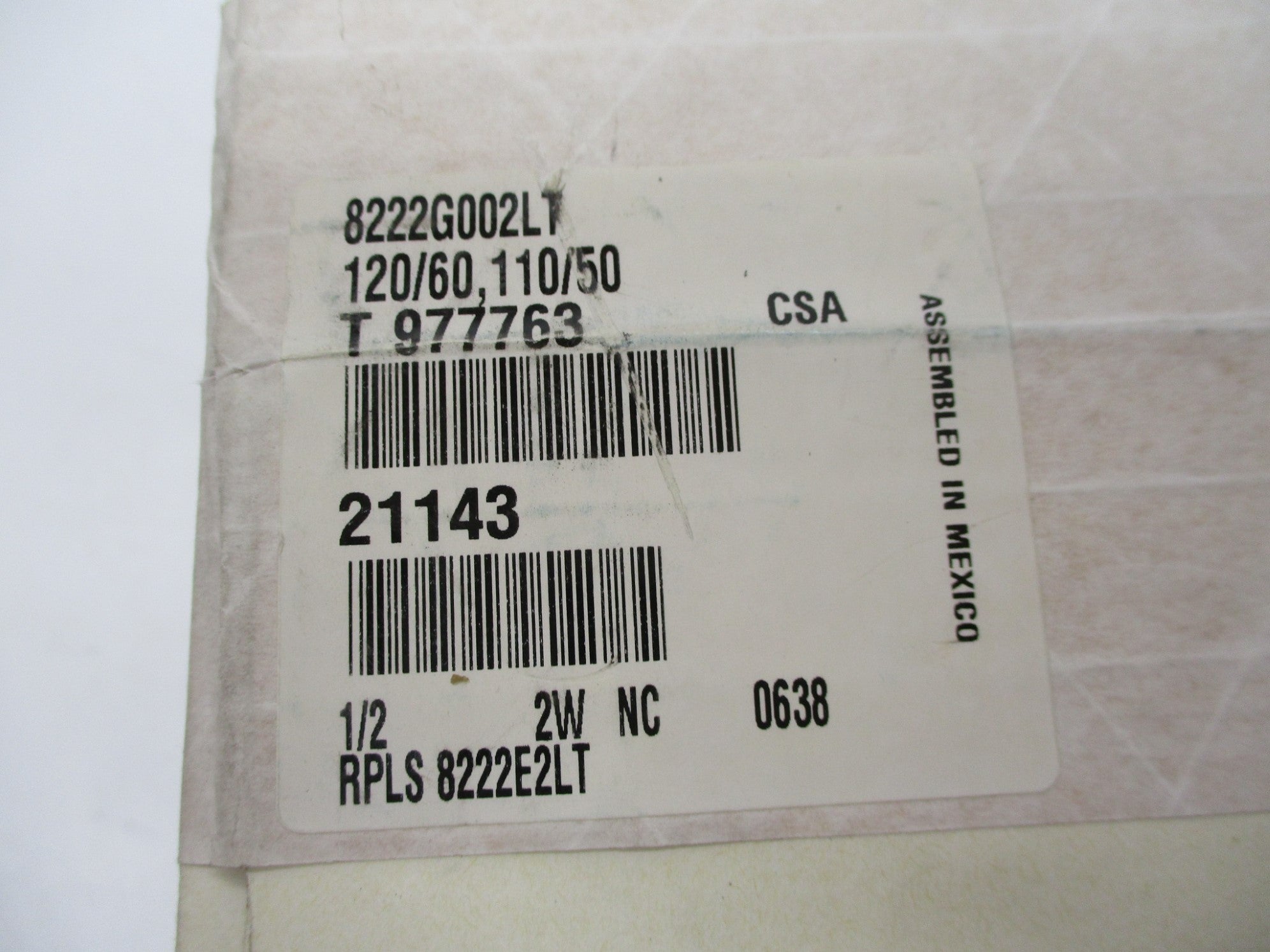 ASCO 8222G002LT 120V NSFS