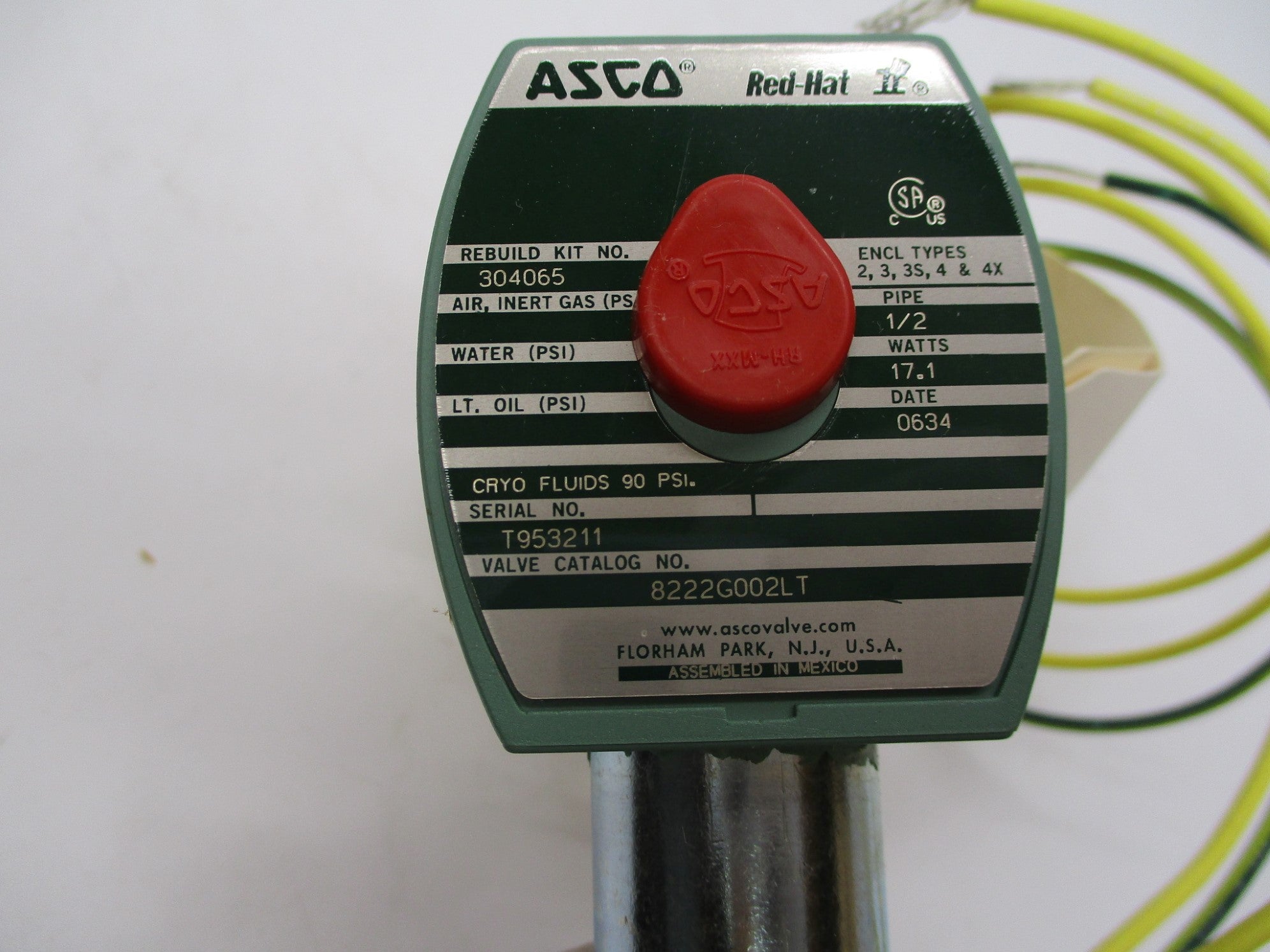 ASCO 8222G002LT 120V NSMP