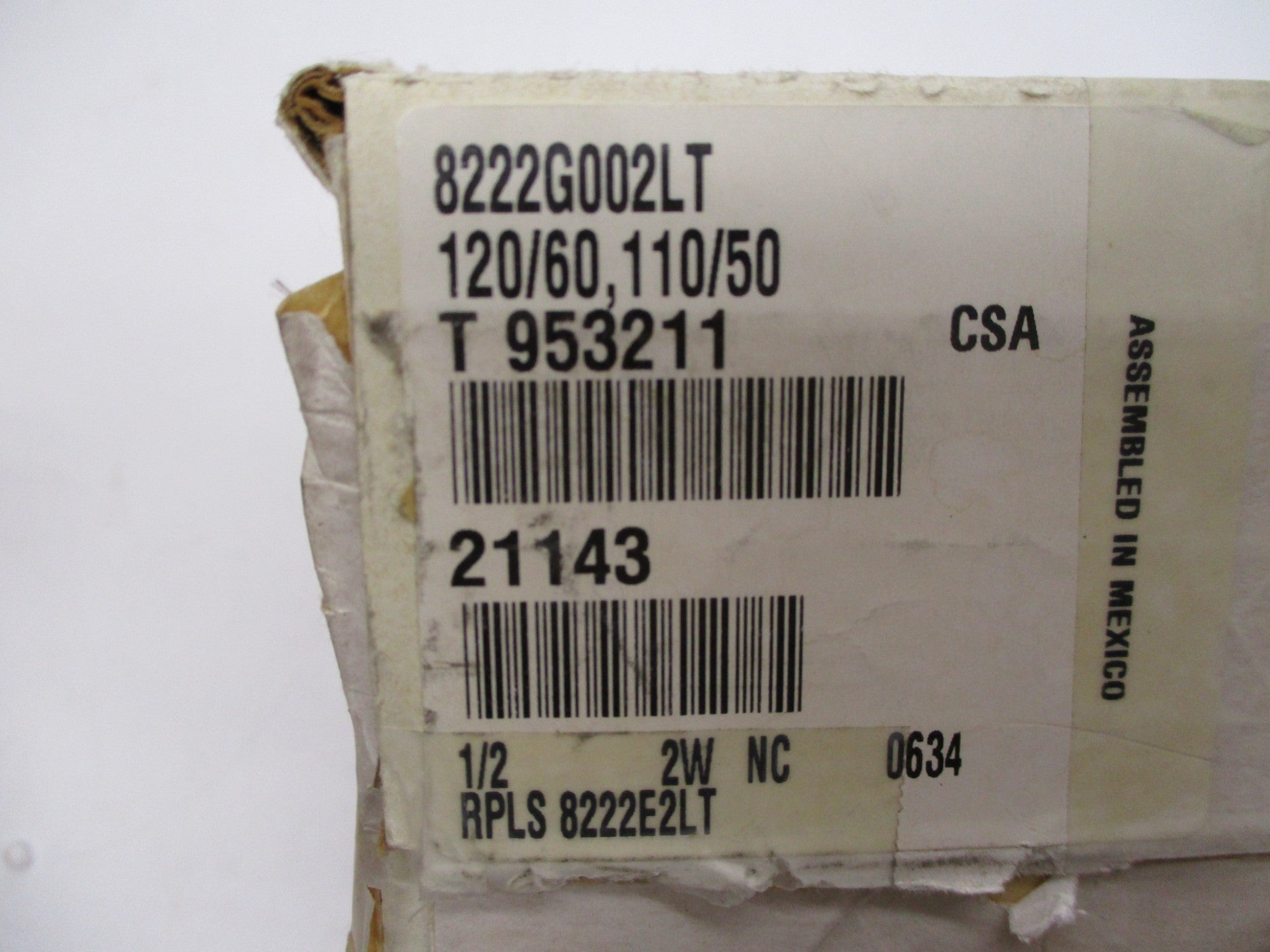 ASCO 8222G002LT 120V NSMP