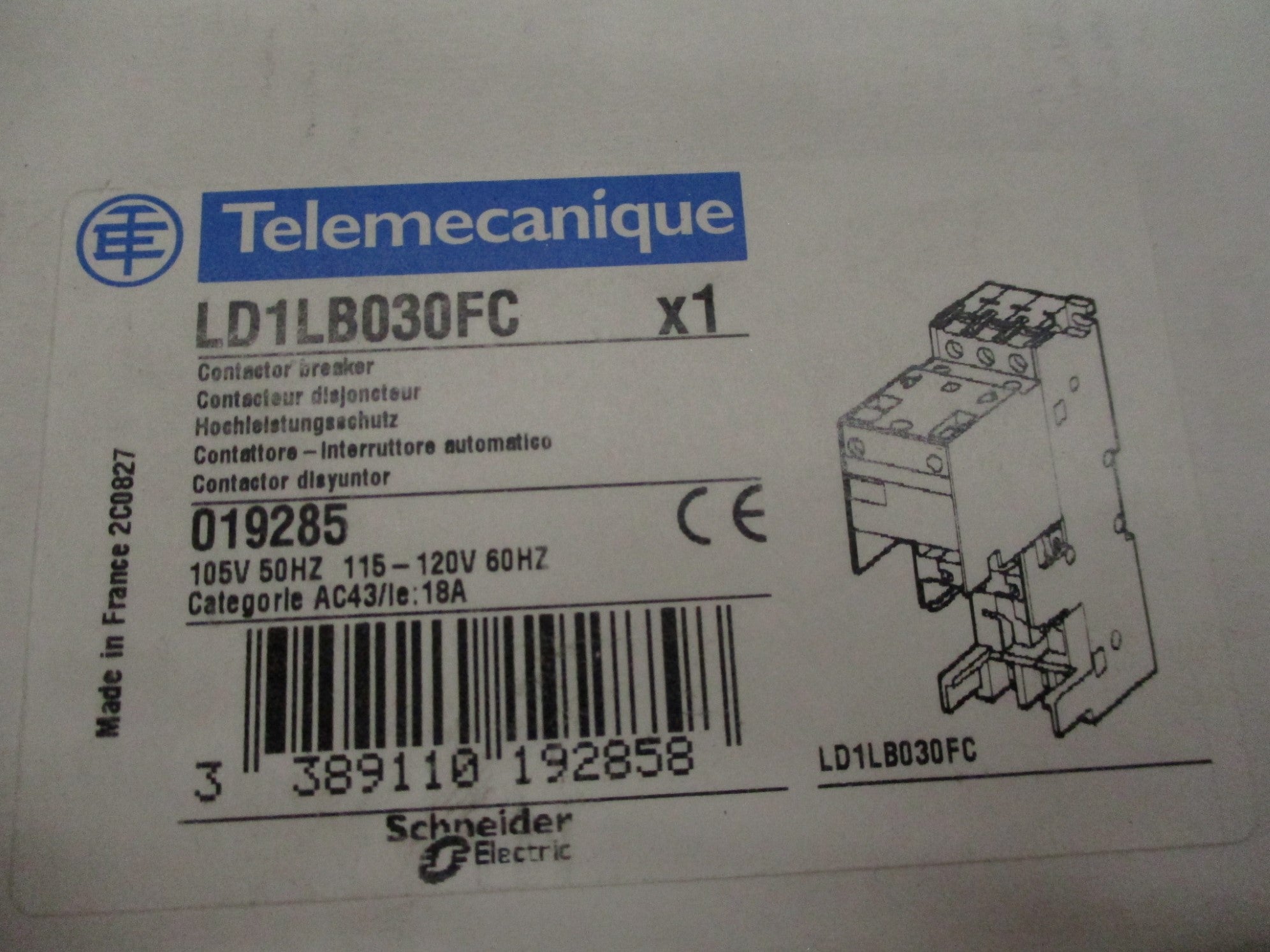 TELEMECANIQUE LD1LB030FC 105-115-120V NSMP