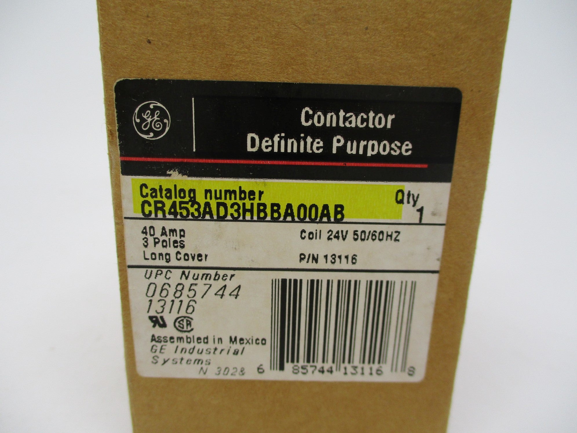 GENERAL ELECTRIC CR453AD3HBBA00AB 24V NSMP