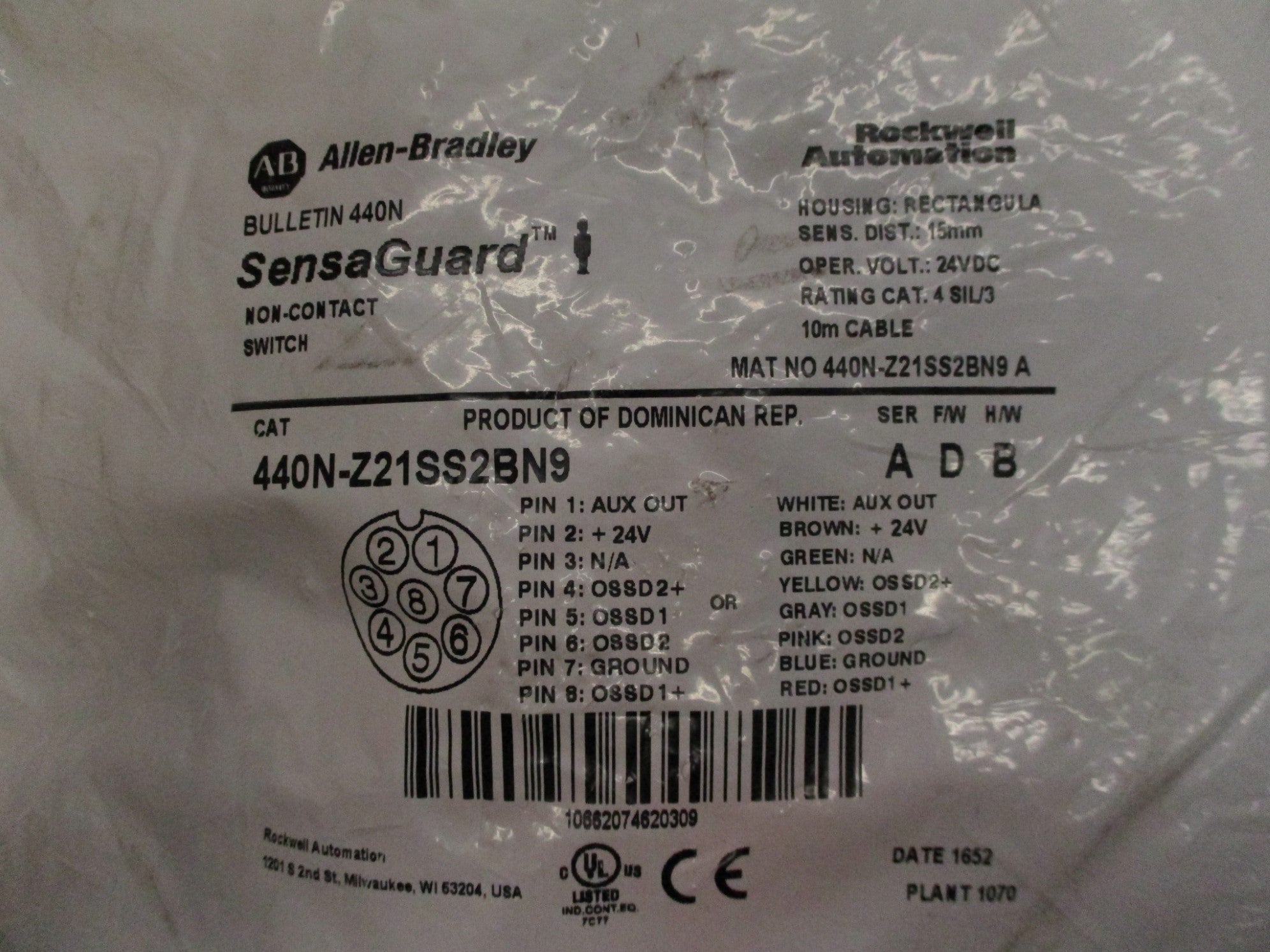 ALLEN BRADLEY 440N-Z21SS2BN9 SER. A NSMP
