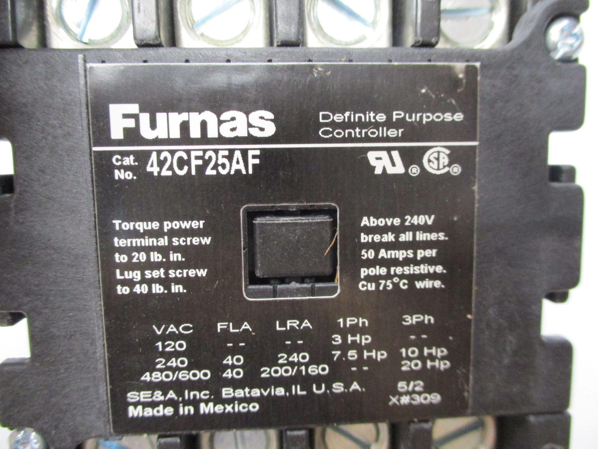 FURNAS 42CF25AF 110/120V 40A NSMP
