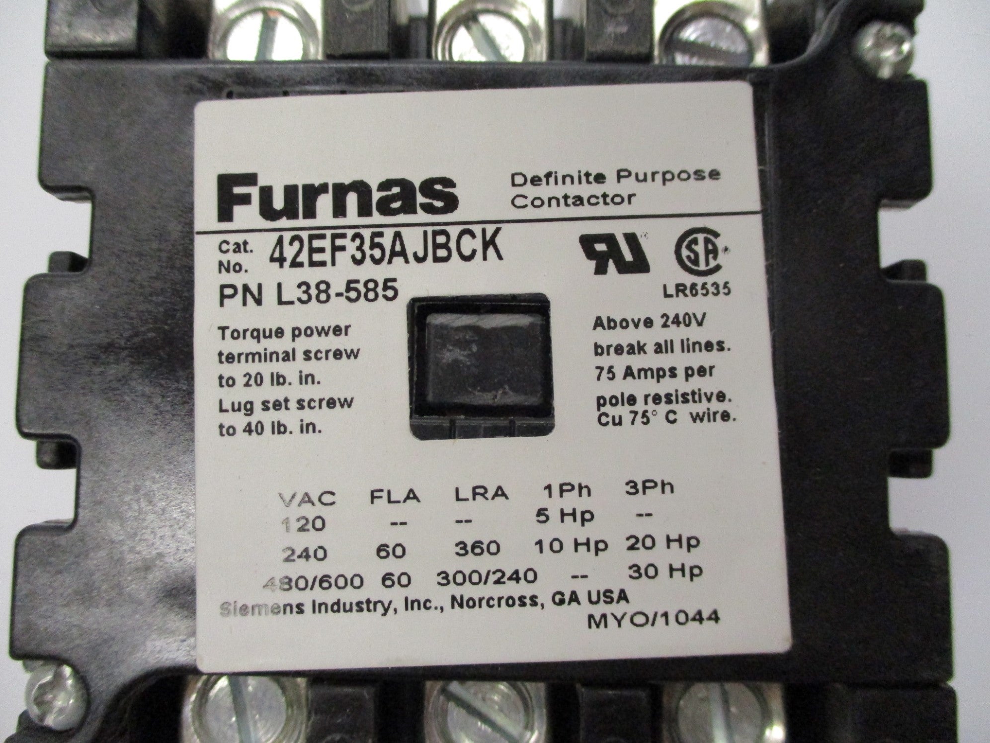 FURNAS 42EF35AJBCK 24V NSMP