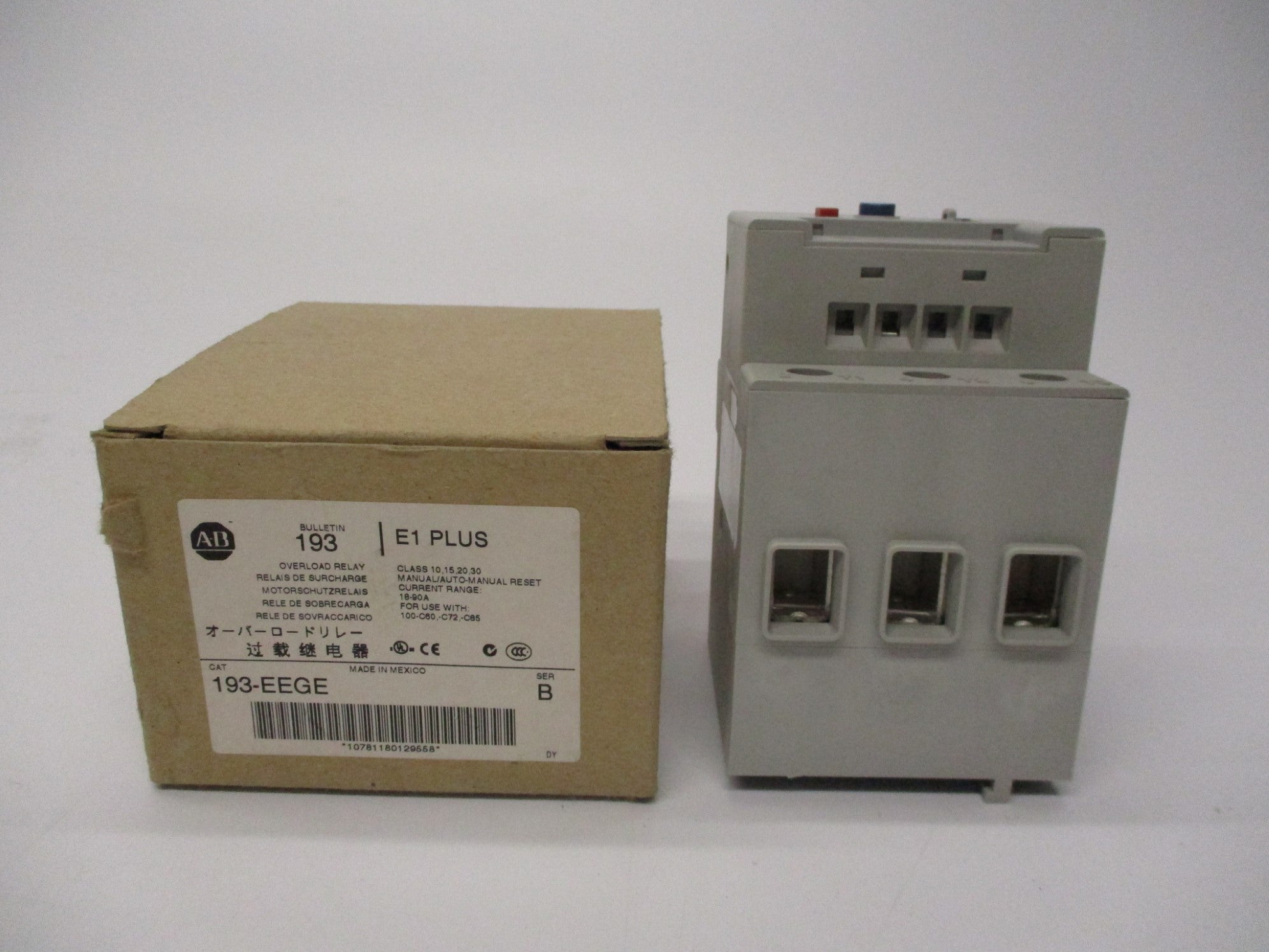 ALLEN BRADLEY 193-EEGE SER. B 18-90A (BR/WH) NSMP