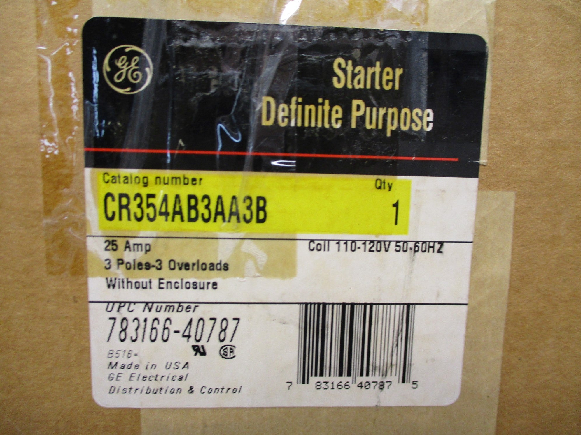 GENERAL ELECTRIC CR354AB3AA3B NSMP