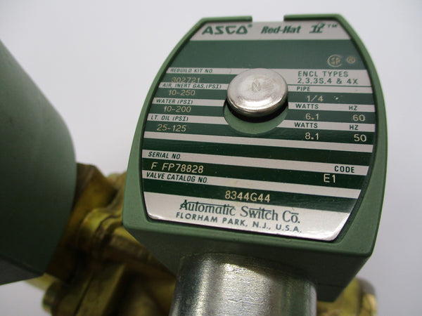 ASCO 8344G44 110/120V 10-200PSI 1/4" NSNP