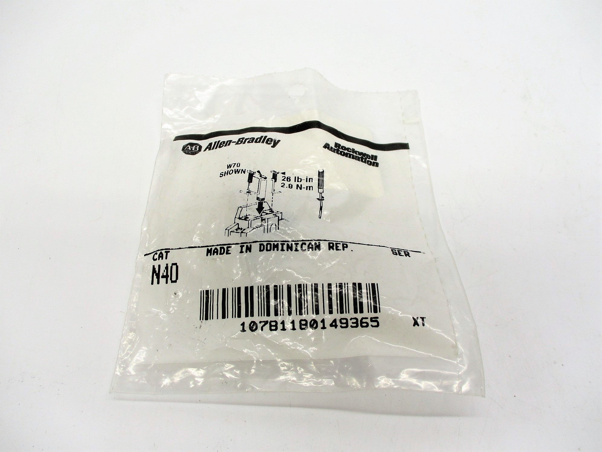ALLEN BRADLEY N40 NSMP