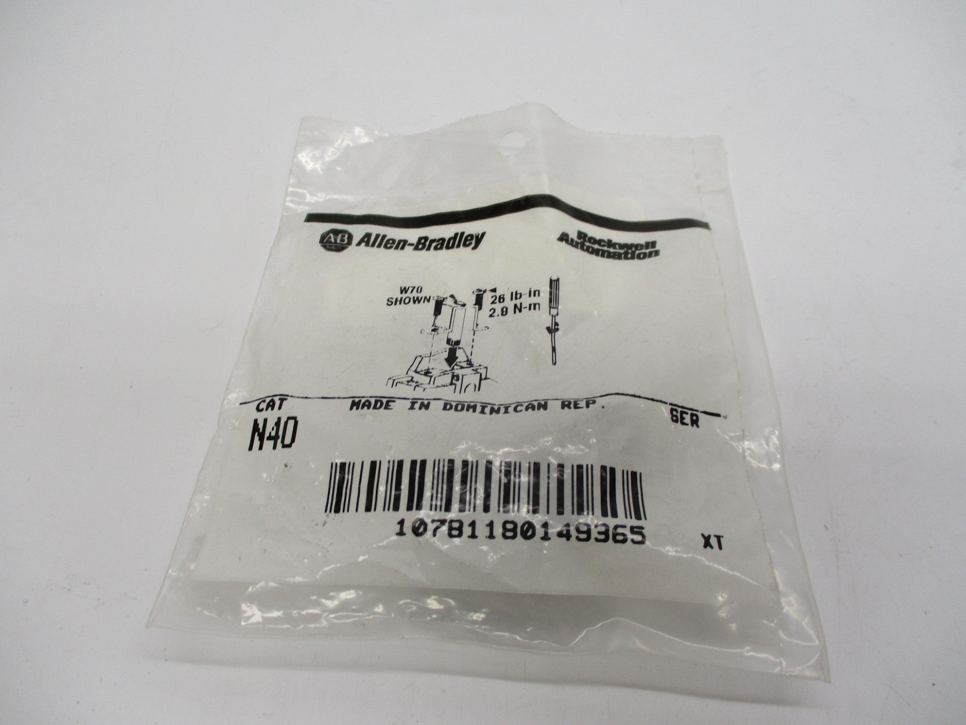 ALLEN BRADLEY N40 NSMP