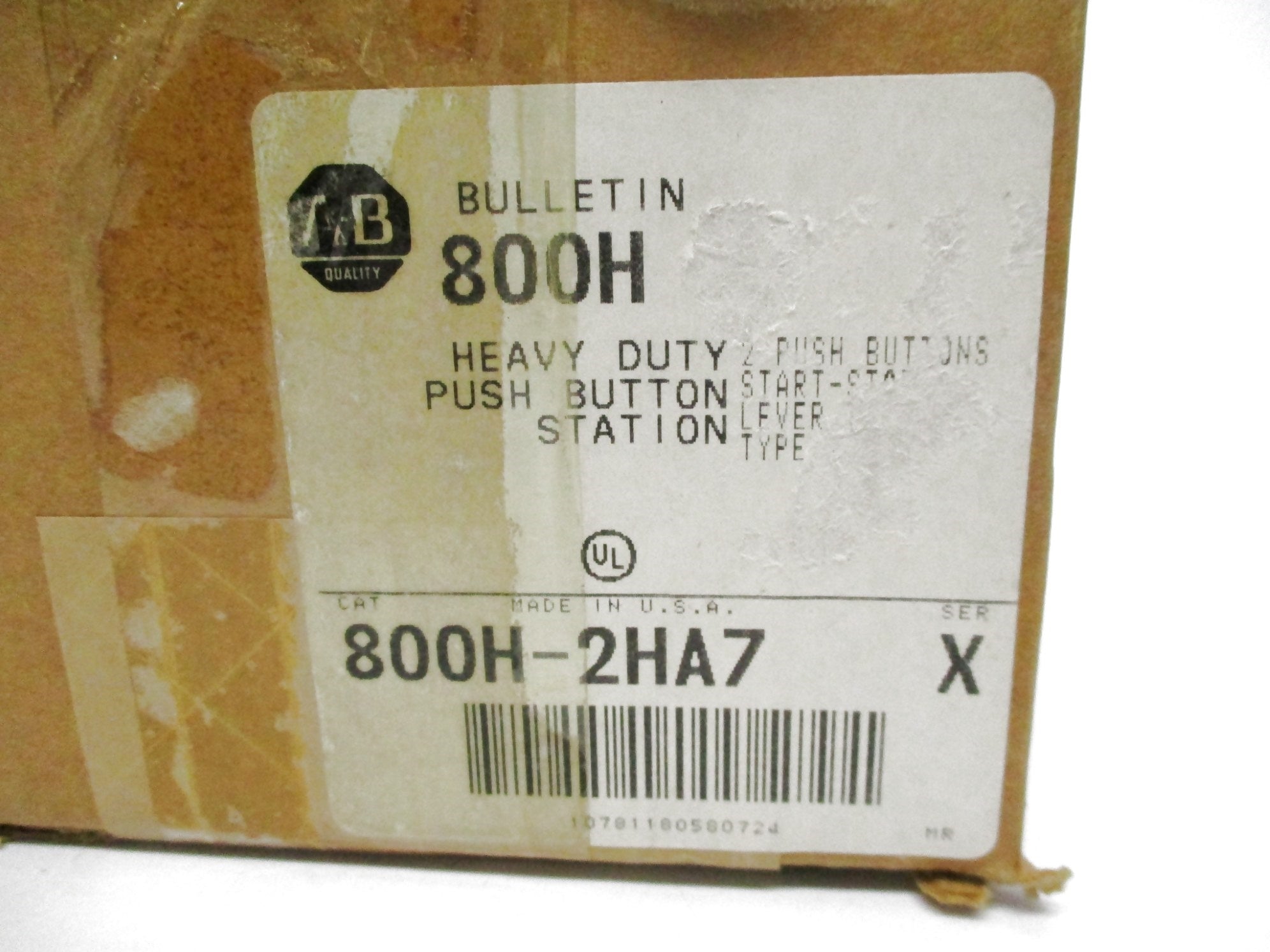ALLEN BRADLEY 800H-2HA7 SER. X (BR/WH) NSMP